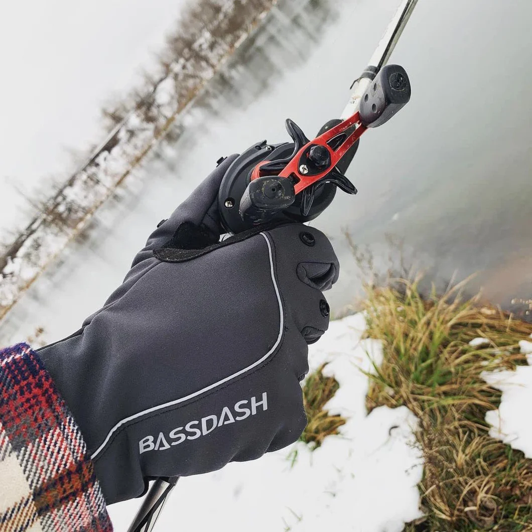 Bassdash WintePro Guantes de Pesca Aislados Repelentes al Agua con Forro Polar para Hombres y Mujeres