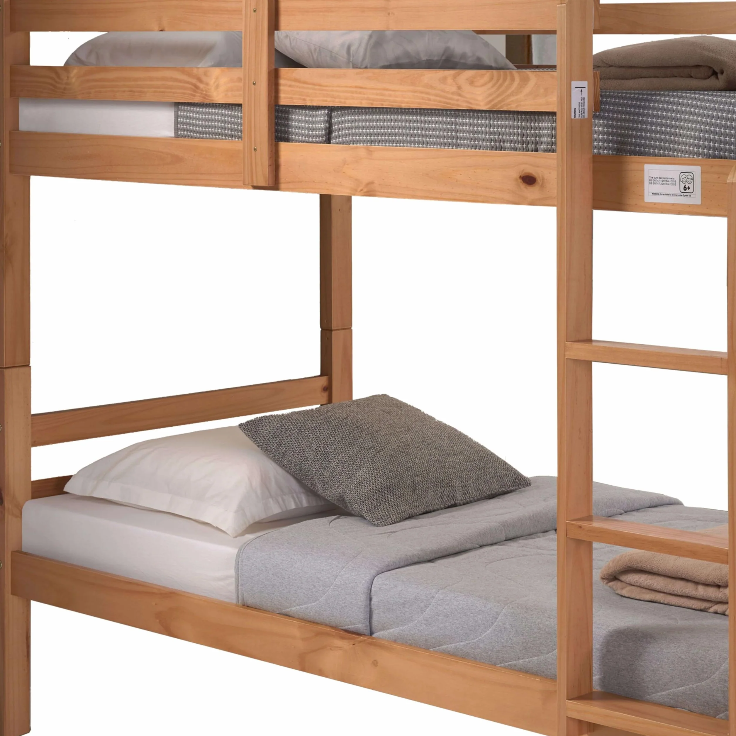 Miroytengo Litera Rabbit de Dormitorio Juvenil Estilo Moderno en Color Miel 90x190 cm Madera 195x152.5x101.2 cm