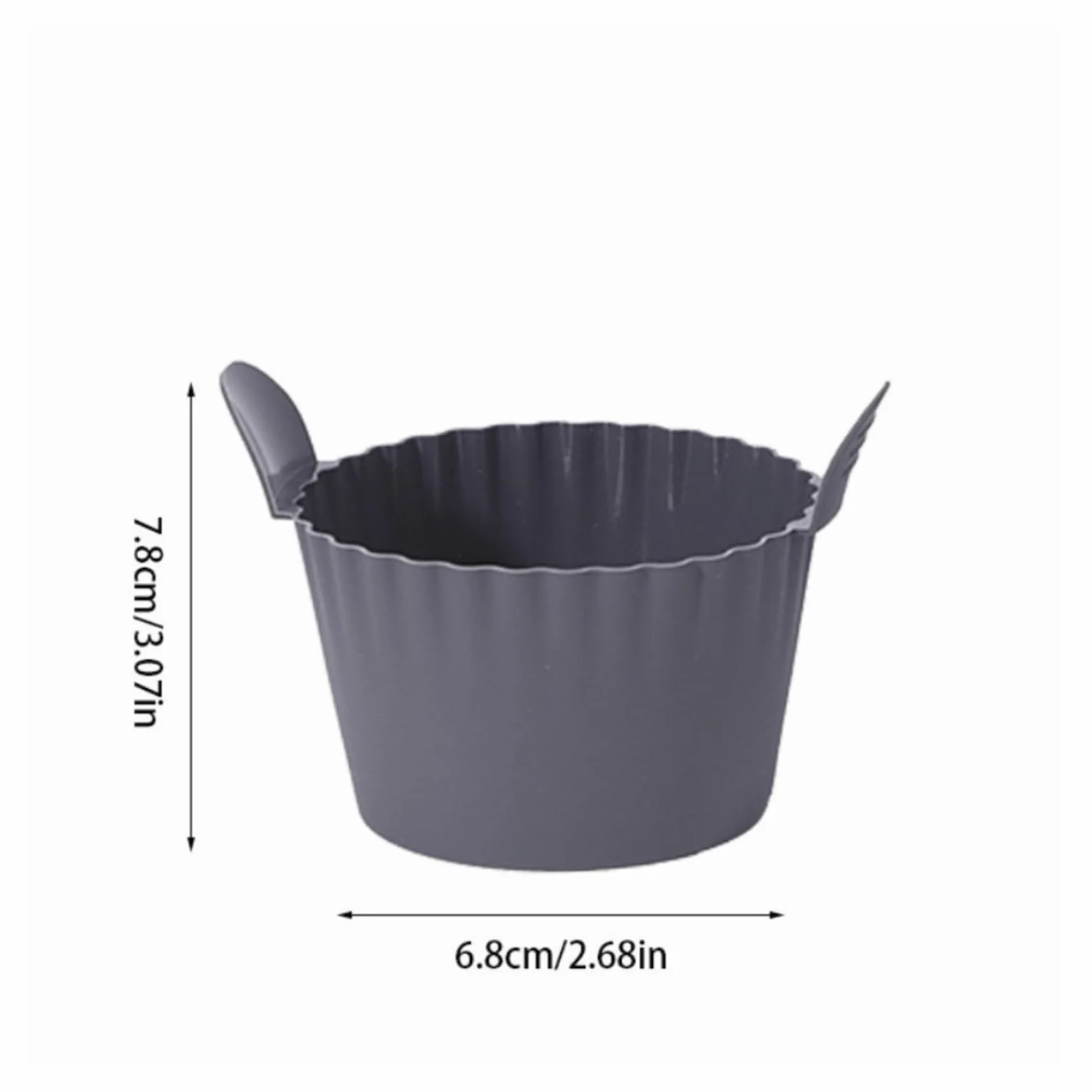 Revestimientos de silicona for freidora de aire, 6 uds., for hornear | Antiadherente, resistente al calor, reutilizable, con asa, for cupcakes