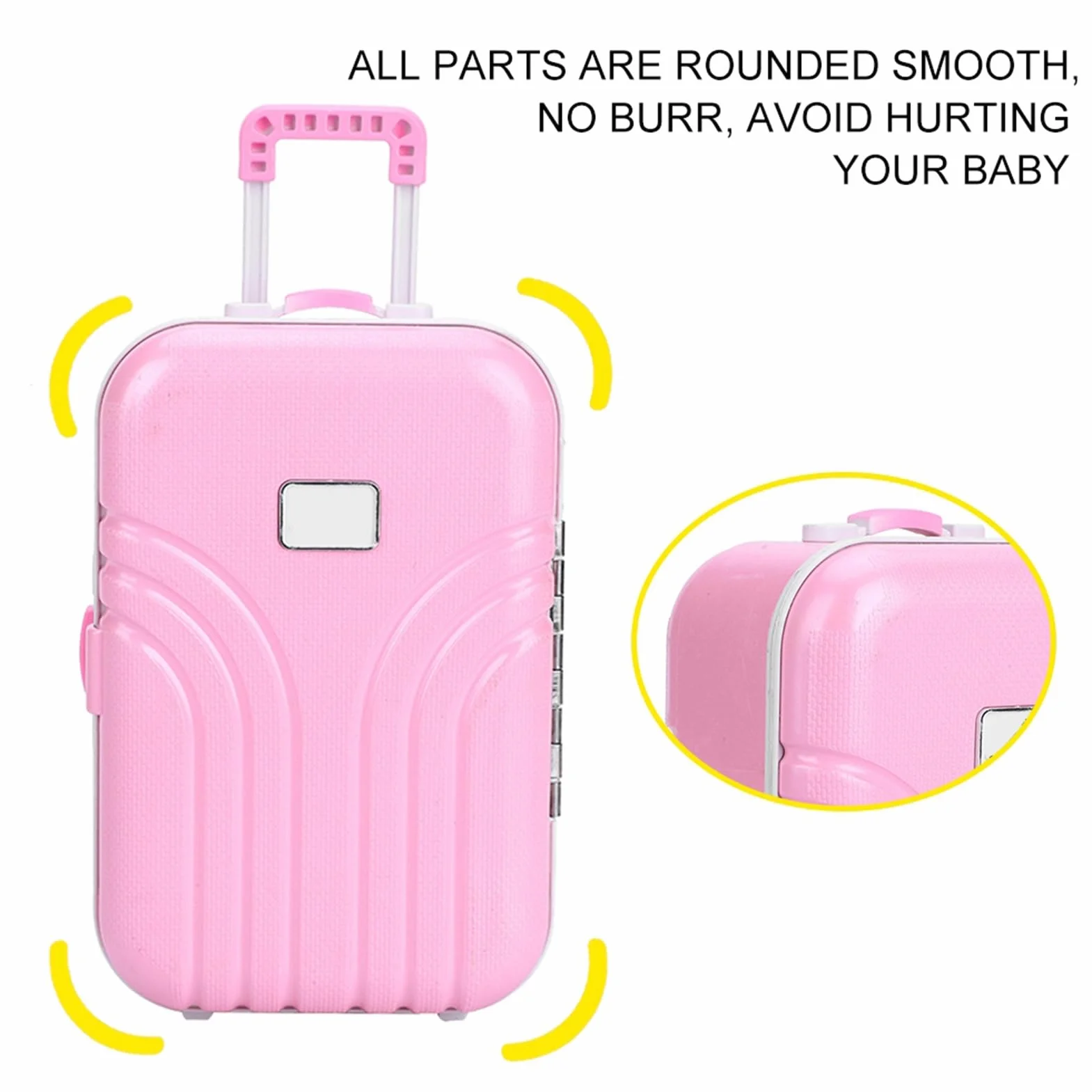 Mini maleta de juguete, mini y colorida, maleta de plástico, práctica y durable, para niños, niñas, regalos, actividades educativas, viajes