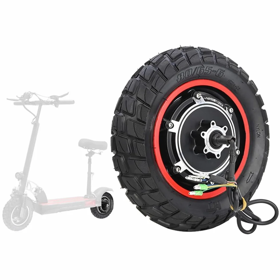 E Scooter Motor 10 pulgadas 48V 500W para Kugoo M4/M4PRO Neumáticos Inflables Rueda Trasera