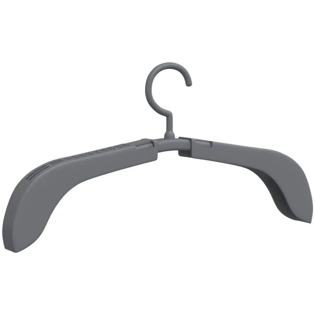 vidaXL Perchas Extensibles Gancho Cocina Armario Regulable Gris