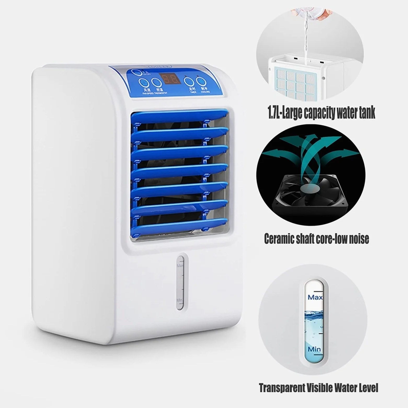 Almohadilla del colchón de enfriamiento por Agua para la Cama, Sistema portátil del Aire Acondicionado de la CA con el termostato Ajustable y la Bomba de bajo Ruido, refrigerador del sueño del Ahorro