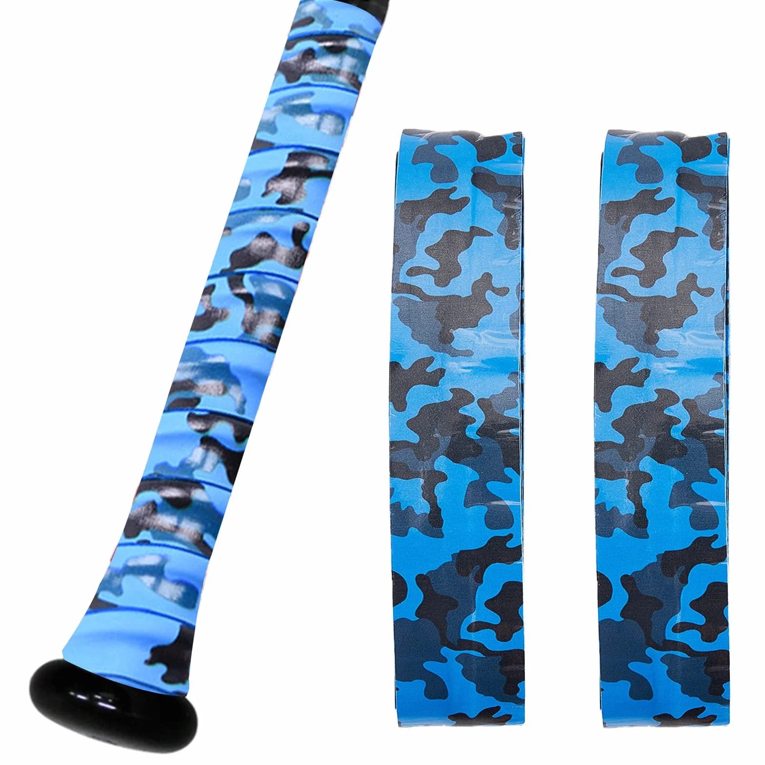 Cintas de agarre de bate de béisbol 111.8 cm 0.8 mm Paquete de 2 para hockey sobre hielo