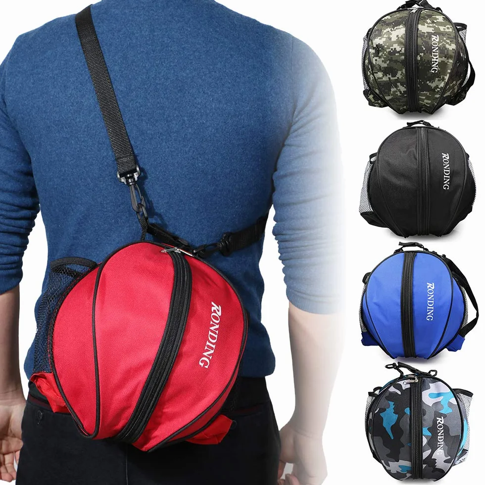 Lixada Bolsa de Baloncesto Portátil Bolso de Hombro Redondo para Deporte