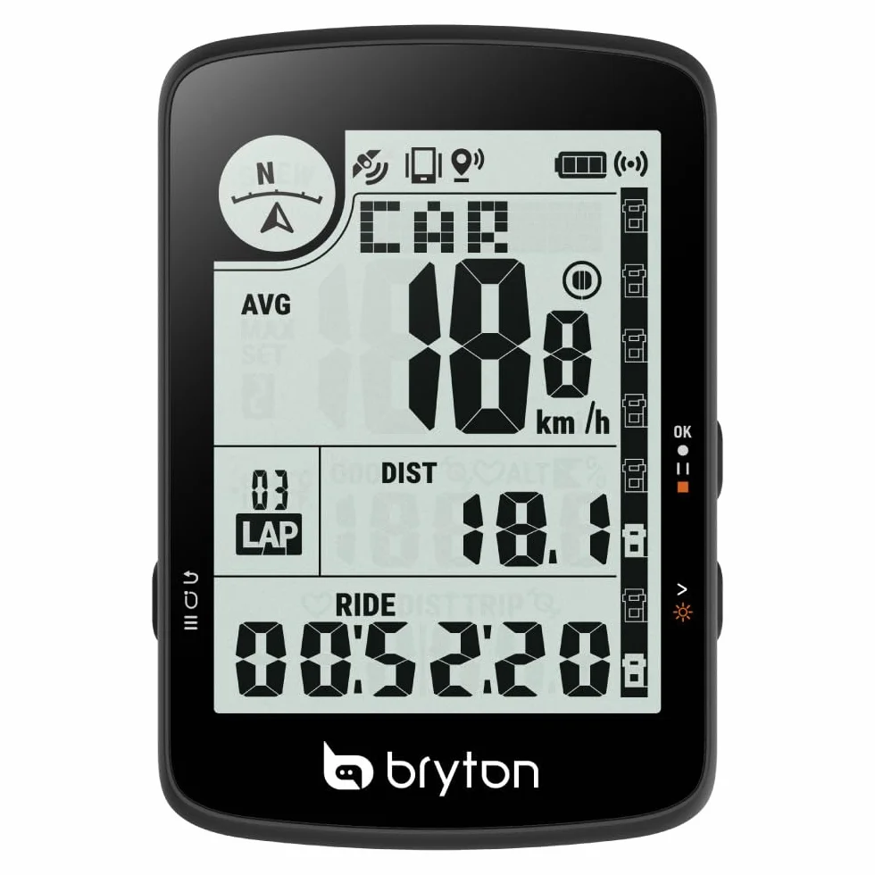 Bryton Rider 17 E Ciclocomputador GPS 3" 23 Funciones Autonomía 25h GNSS Bluetooth