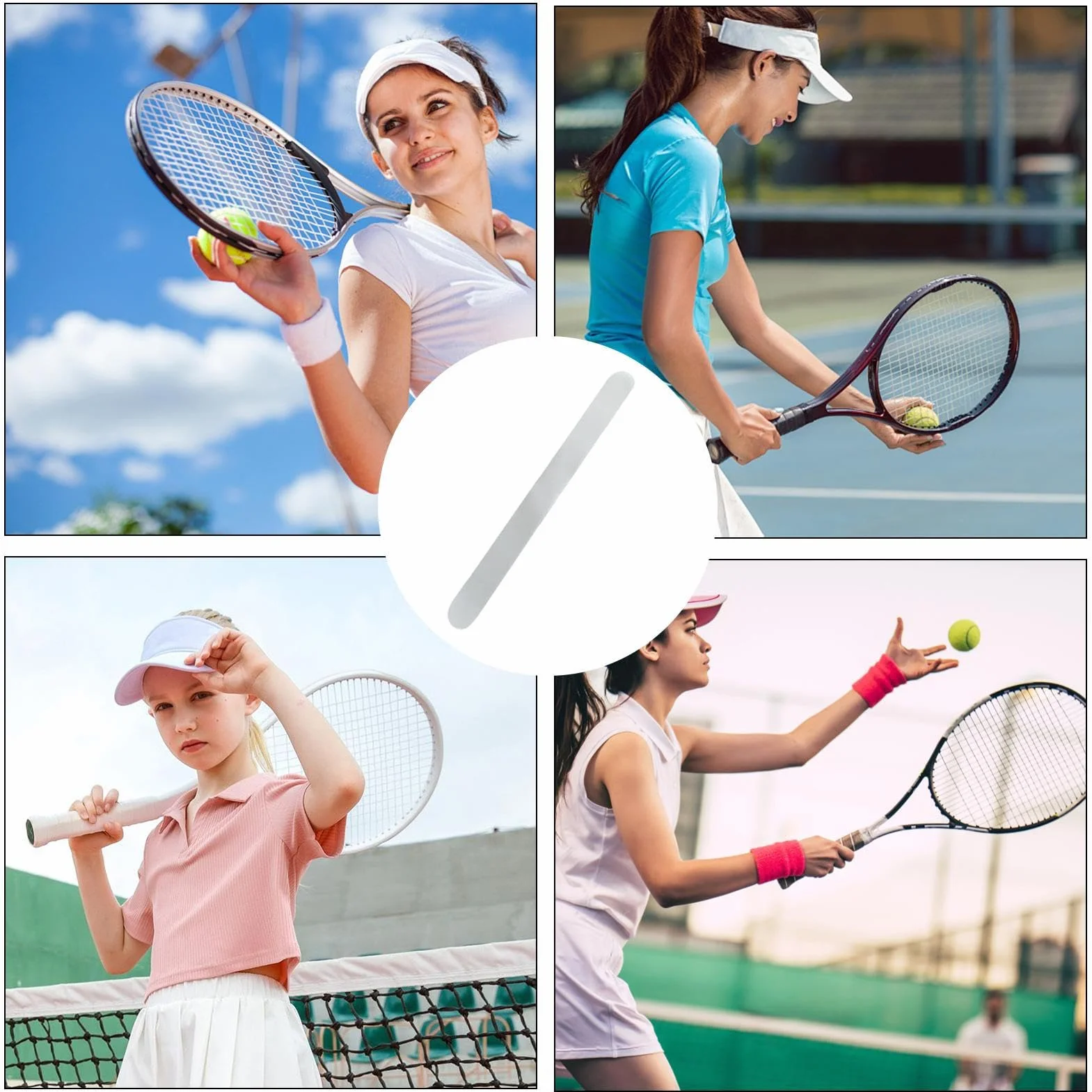 Protector de Cabeza de Raqueta de Tenis - Cinta Transparente de TPU, Resistente al Desgaste para Golpes