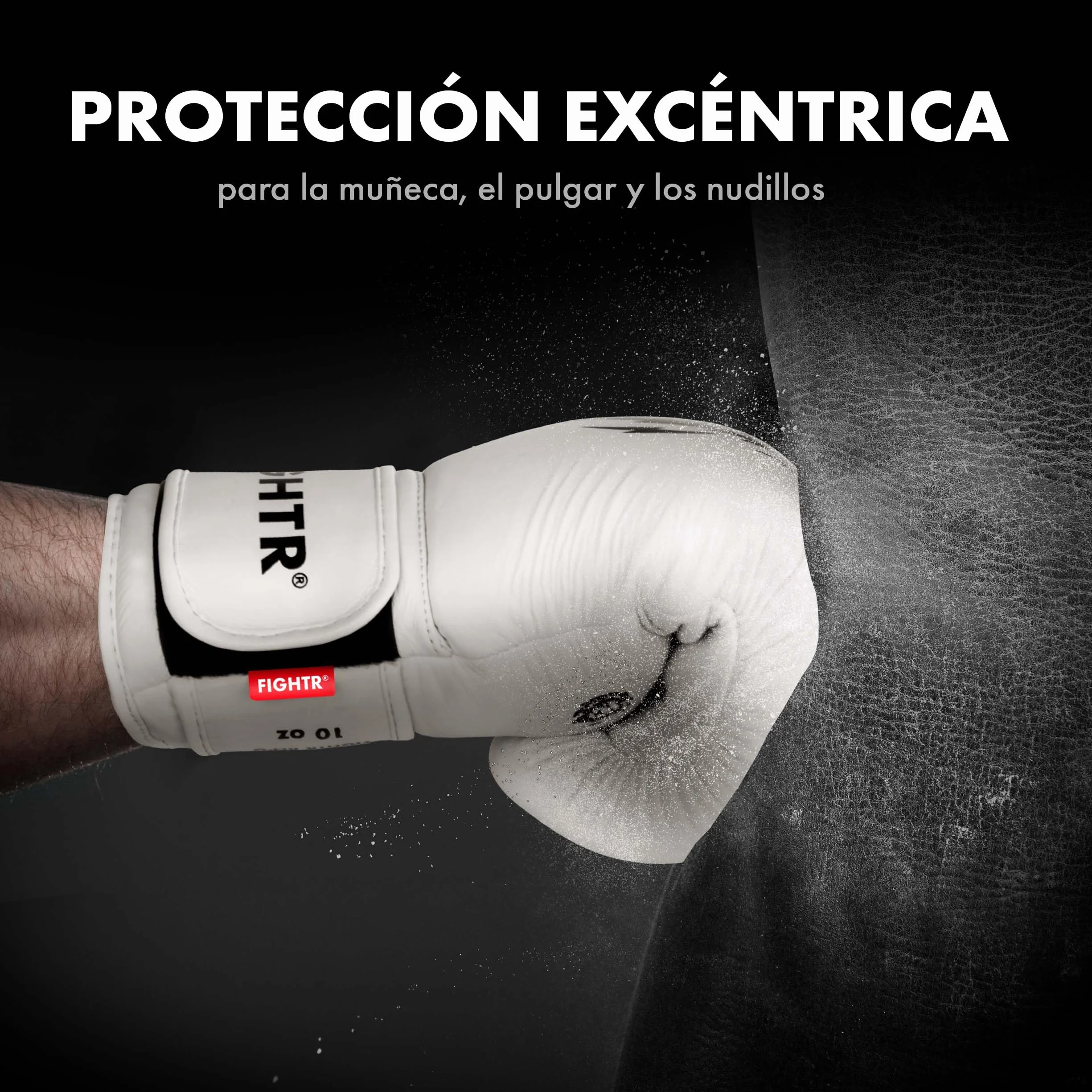 FIGHTR® Guantes de Boxeo de Piel auténtica 10-16 oz con Bolsa de Transporte