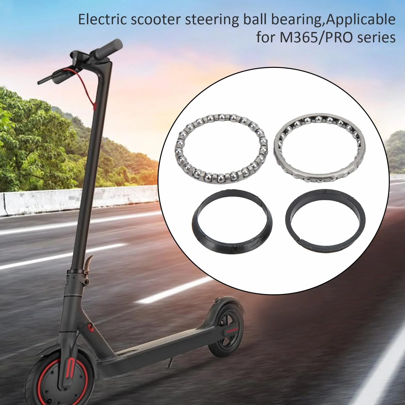 Rodamiento de Bolas de Dirección 2 Piezas para Scooter Eléctrico M365/Pro