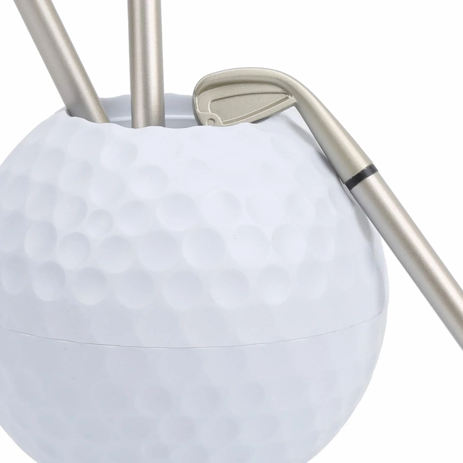 CHICIRIS Bolígrafo Golf 3 uds, Soporte Mini Pelota Golf, Regalo Escritorio Golfista