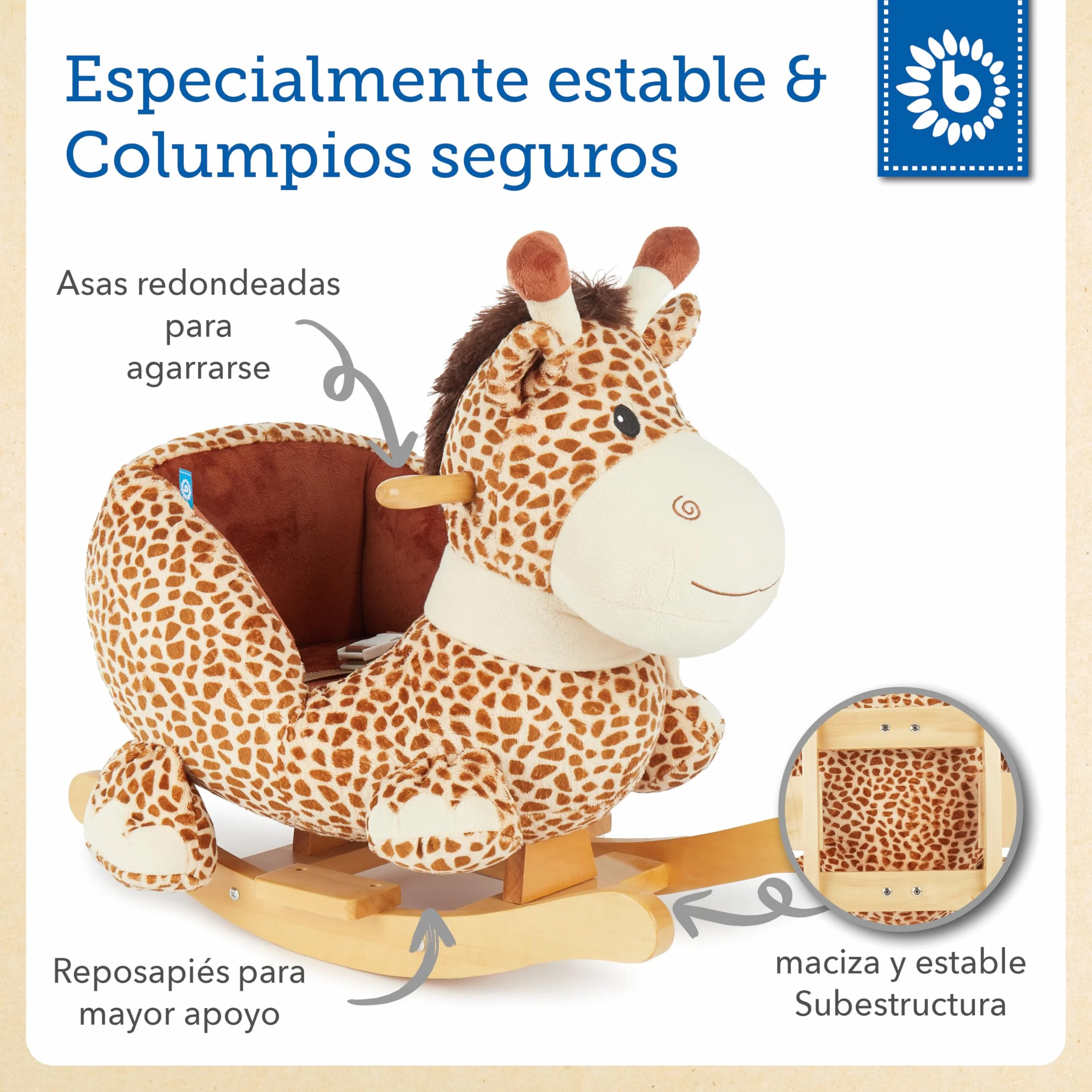 Bieco Balancín Animal marrón