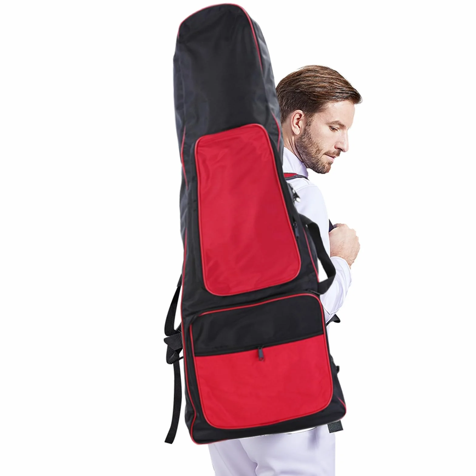 Bolsa de esgrima de 1680D Oxford impermeable doble bolsillo para espada