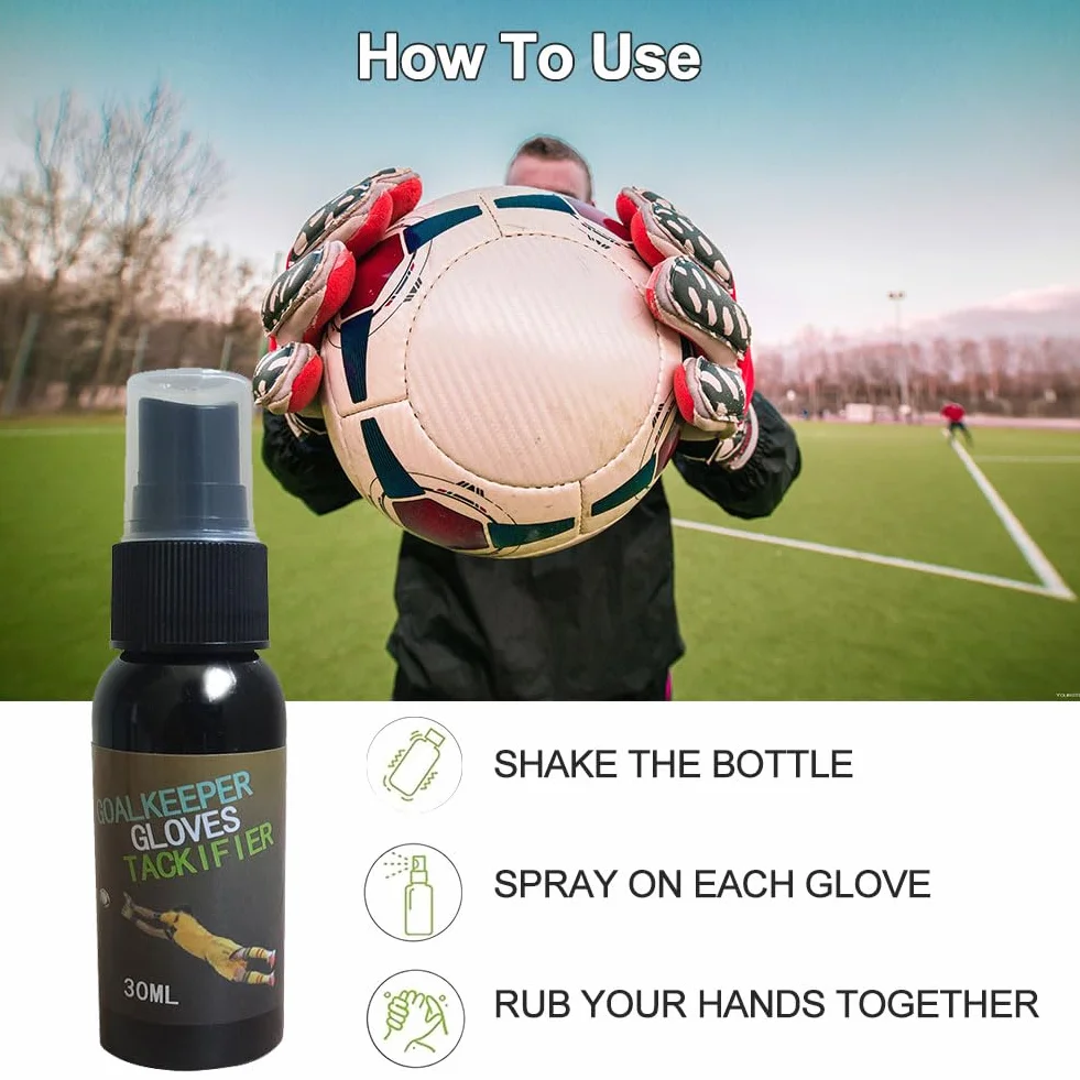 Pegamento para Guantes de Portero 30ML Spray Aerosol Pegajoso Fútbol