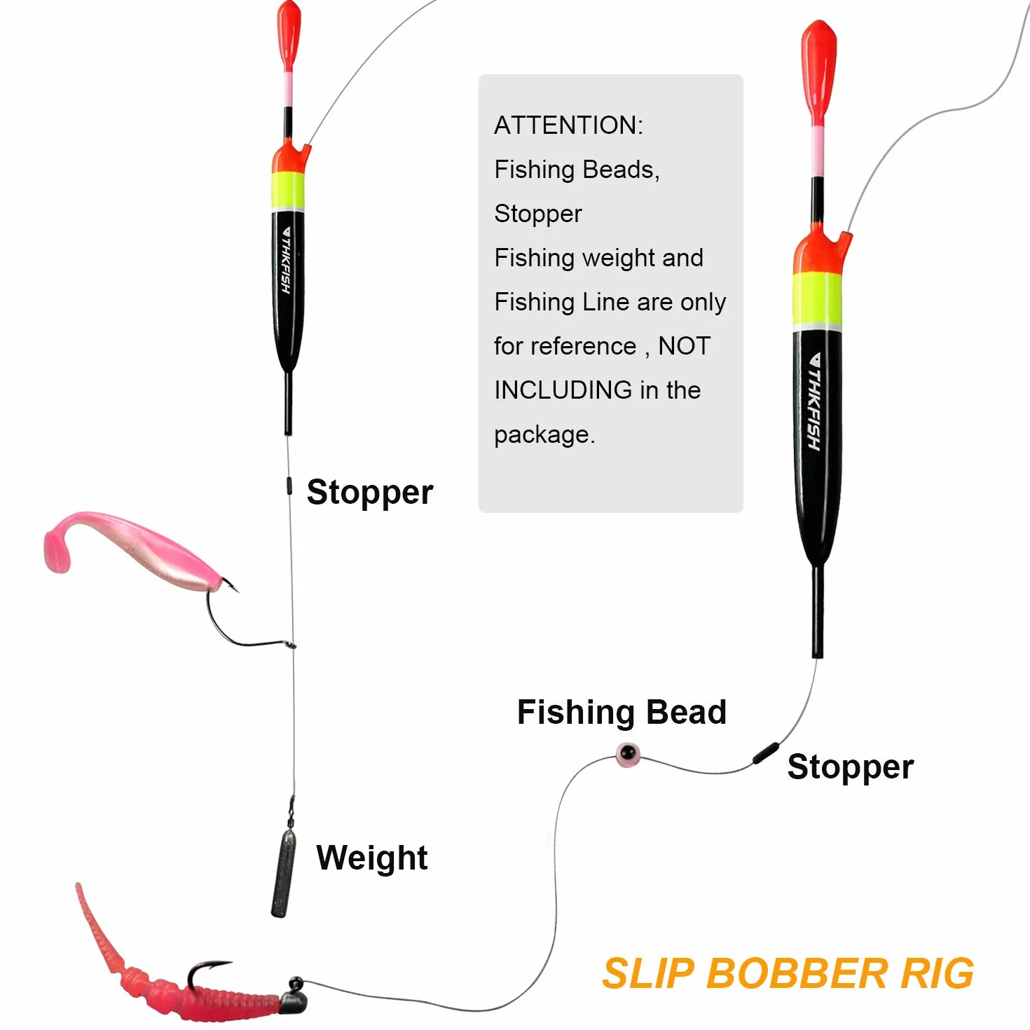 THKFISH Balsa Wood Flotadores de Pesca 5g 10g 15g 4g 3g 5 Piezas