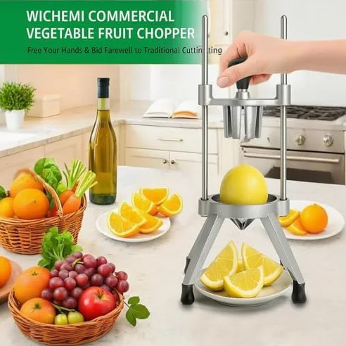 Cortador de frutas de limón y lima, cortador de acero inoxidable 304, cortador de frutas de 6/8 secciones para naranjas, herramienta de cocina fácil para uso doméstico y restaurante