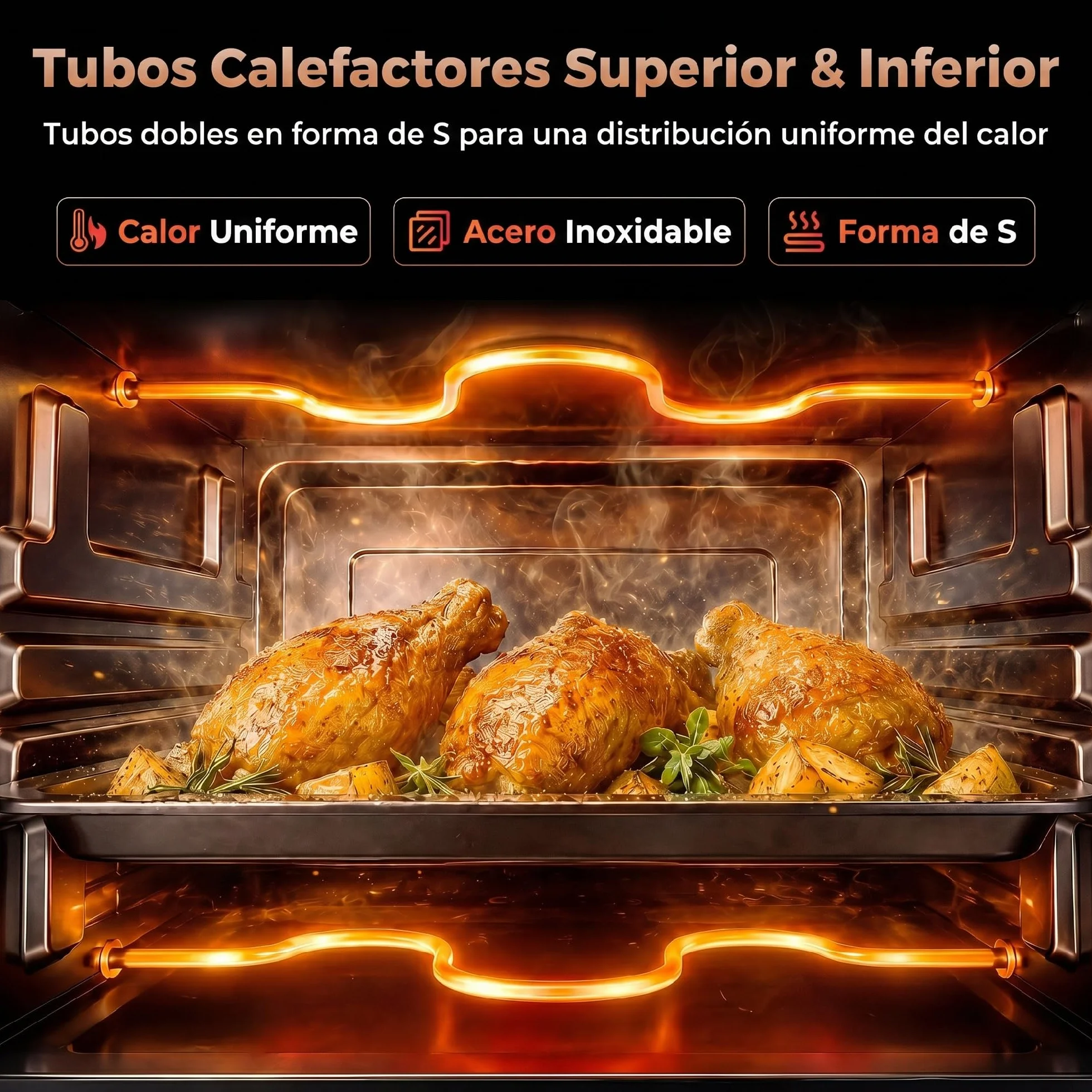 HOMCOM Horno Eléctrico de Sobremesa Horno Sobremesa de 9L 750W con Temperatura Ajustable hasta 230°C Temporizador 60min y Bandeja para Hornear Parrilla Crema