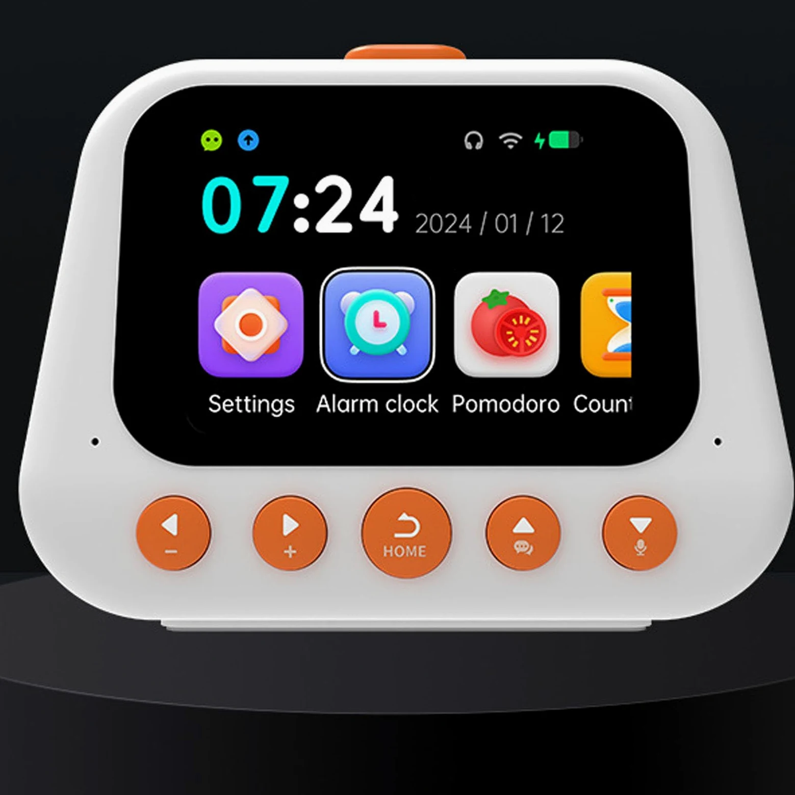 TOPINCN Máquina de Aprendizaje de Inteligencia Artificial, Reloj Despertador Inteligente, Máquina de Sonido para Despertar para Niños Pequeños, Socio Digital para Niñas y Niños