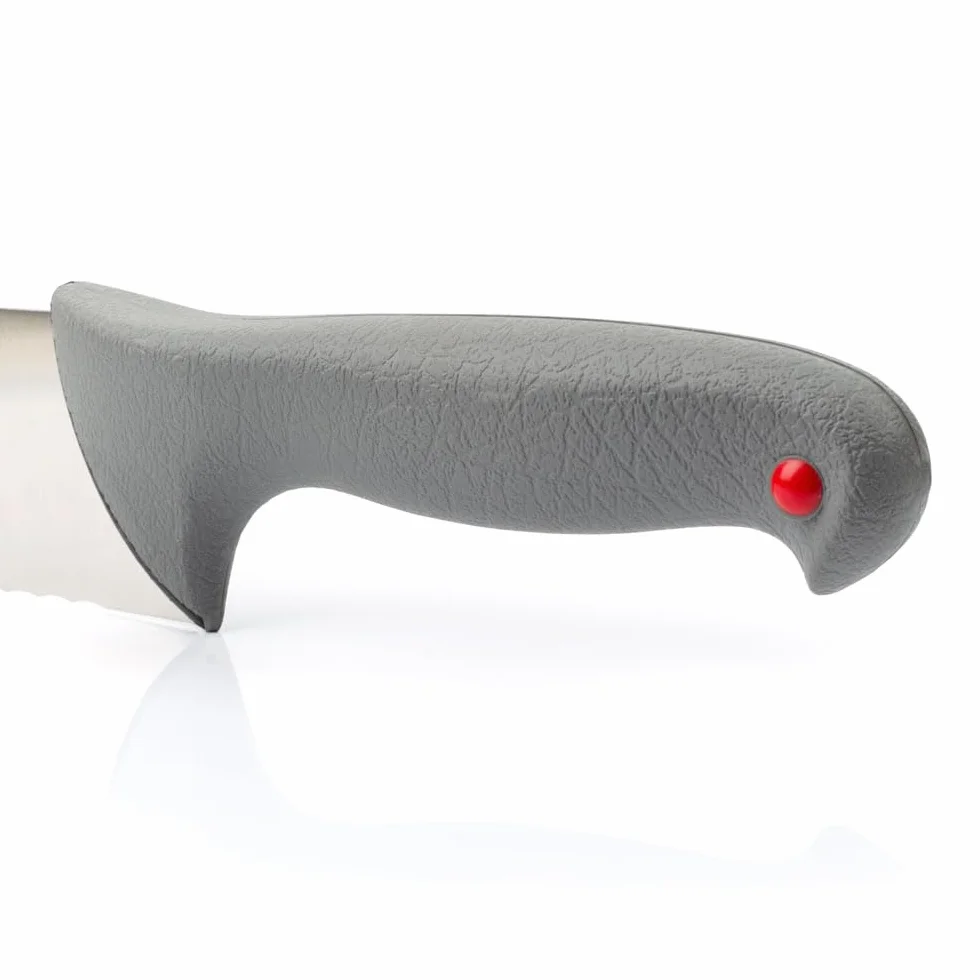 Arcos Cuchillo Pescadero Hoja Serrada Acero Inoxidable NITRUM 350 mm Mango Ergonómico Antideslizante Ideal para Pescado Serie Colour Prof
