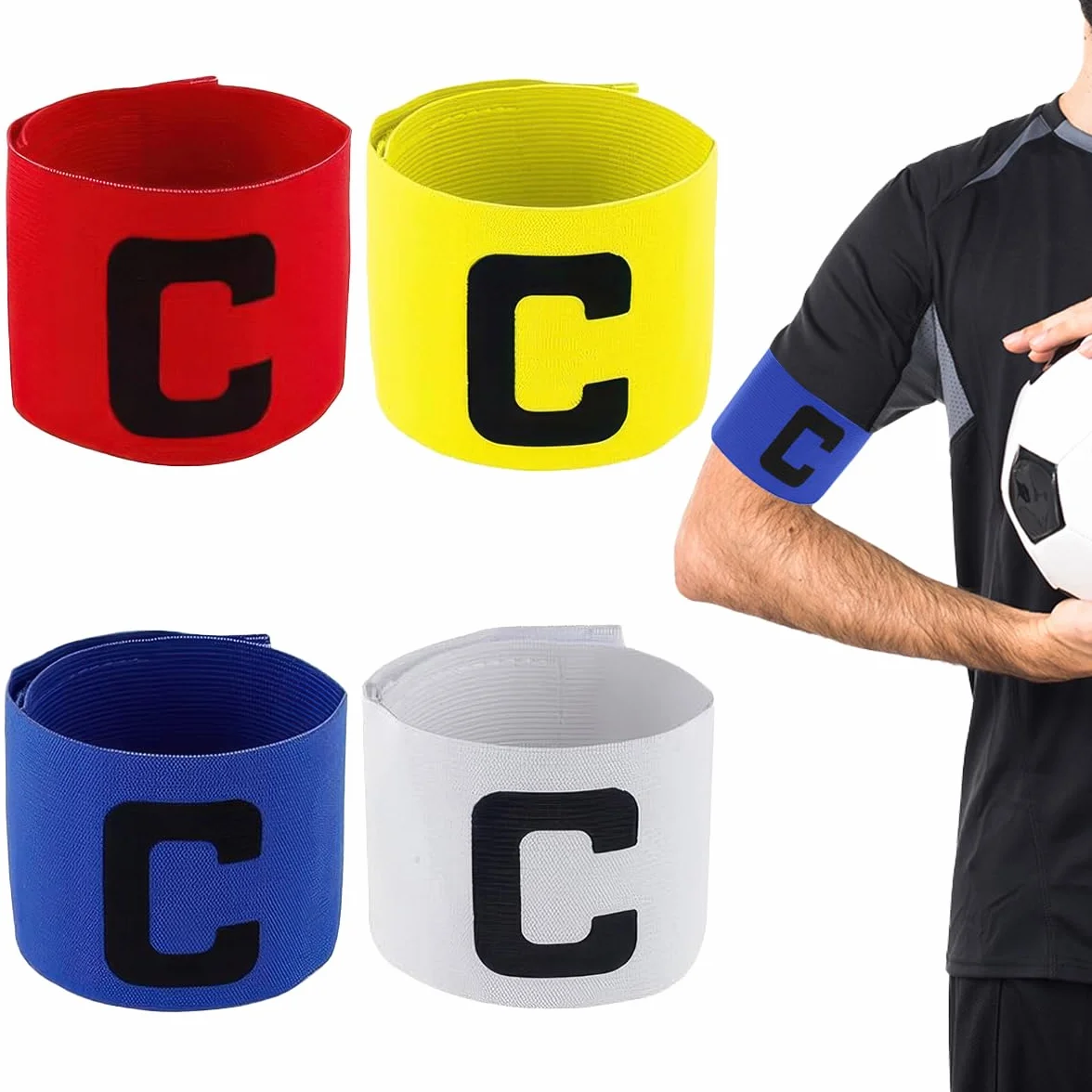 Zyren Brazalete Capitan Futbol Elastico Ajustable Multicolor para Ninos Adultos