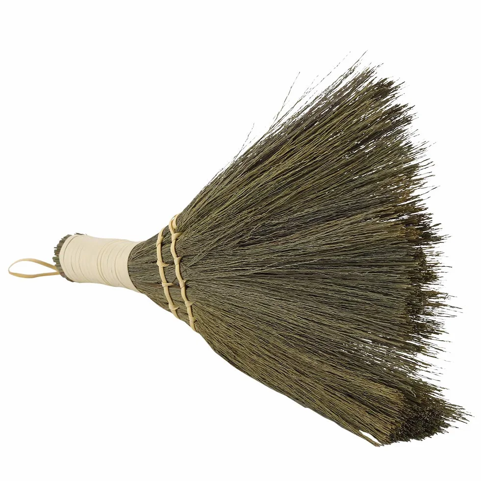Escoba De Paja, Acouto Manual Para El Hogar Paja Trenzada Pequeña Escoba Polvo Hecho A Mano Limpieza De Suelos Escoba De Barrido Suave Hos