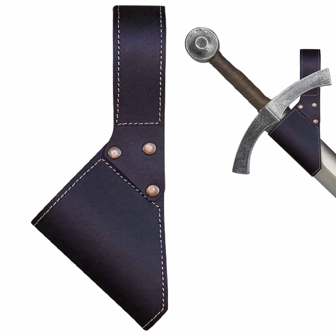 Portador de Cinturón de Cuero para Espadas Medievales Funda de Espada Vikingo Cosplay Halloween