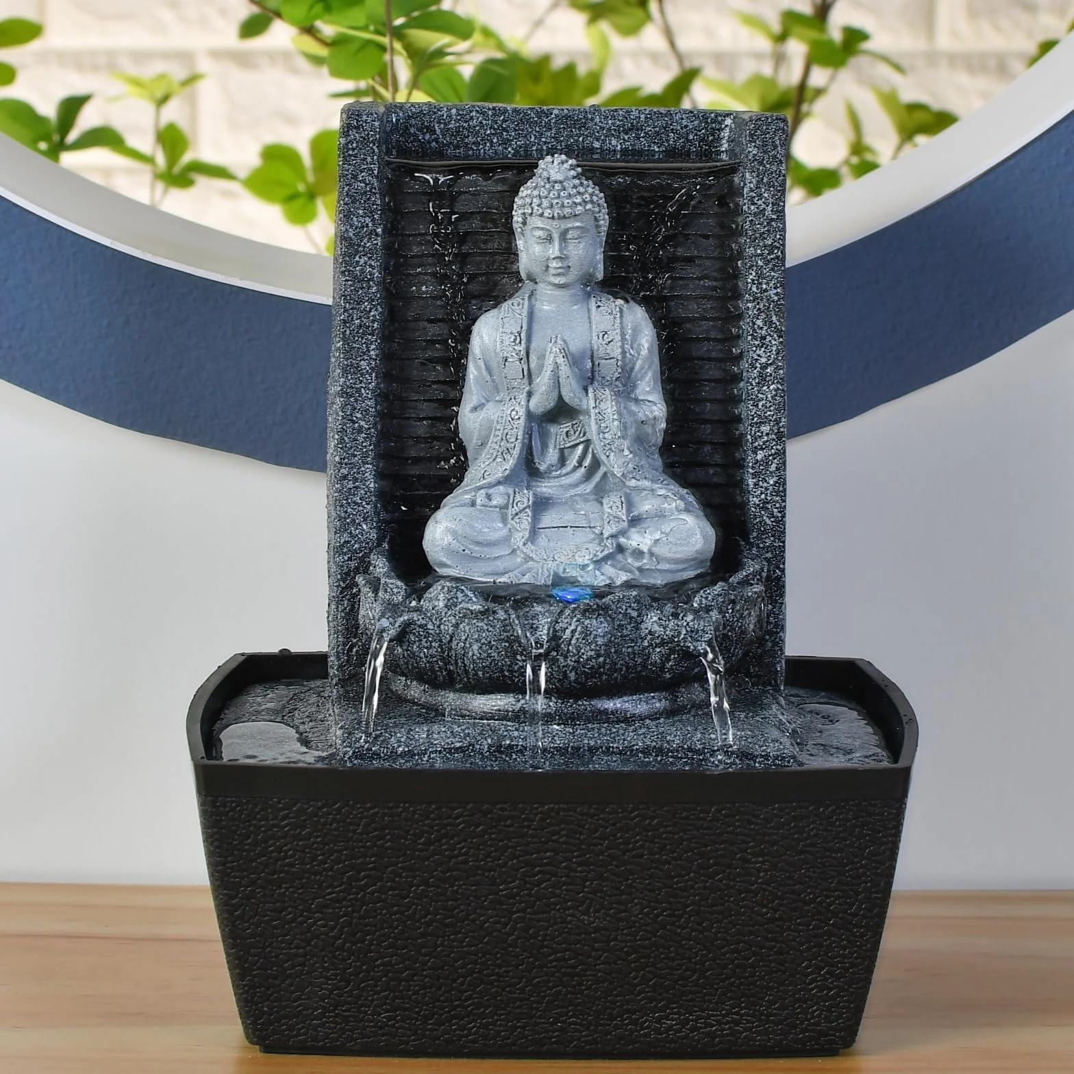 Zen'Light SCFRB1 - Fuente de Interior, 20 x 15 x 26 cm, Color Plateado