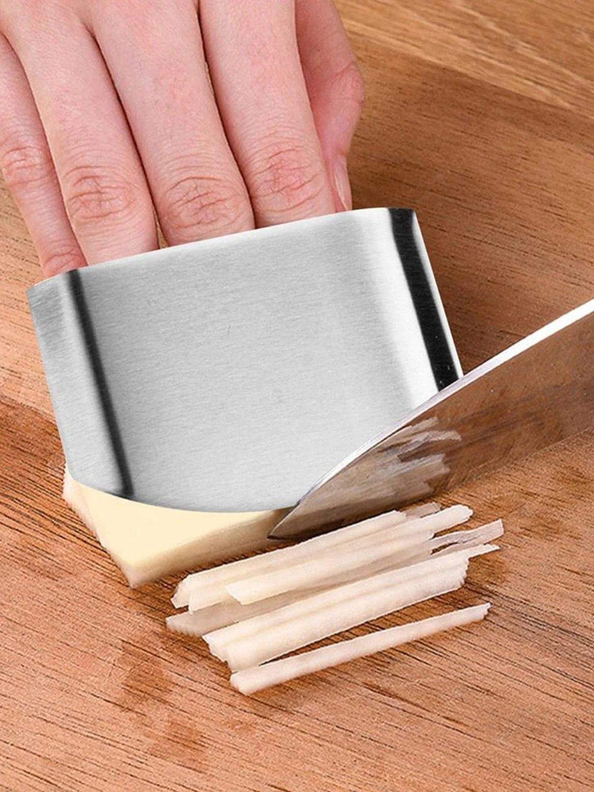 Dedos Acero Inoxidable, ProteDedos Cocina, Dedos para Cortar Verduras y Frutas Forma Segura, Utensilios Cocina para Chef
