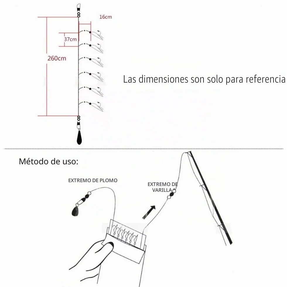 Luminosas Señuelos de Pesca, Plataformas de Cebo Mar Piel de Pescado Real