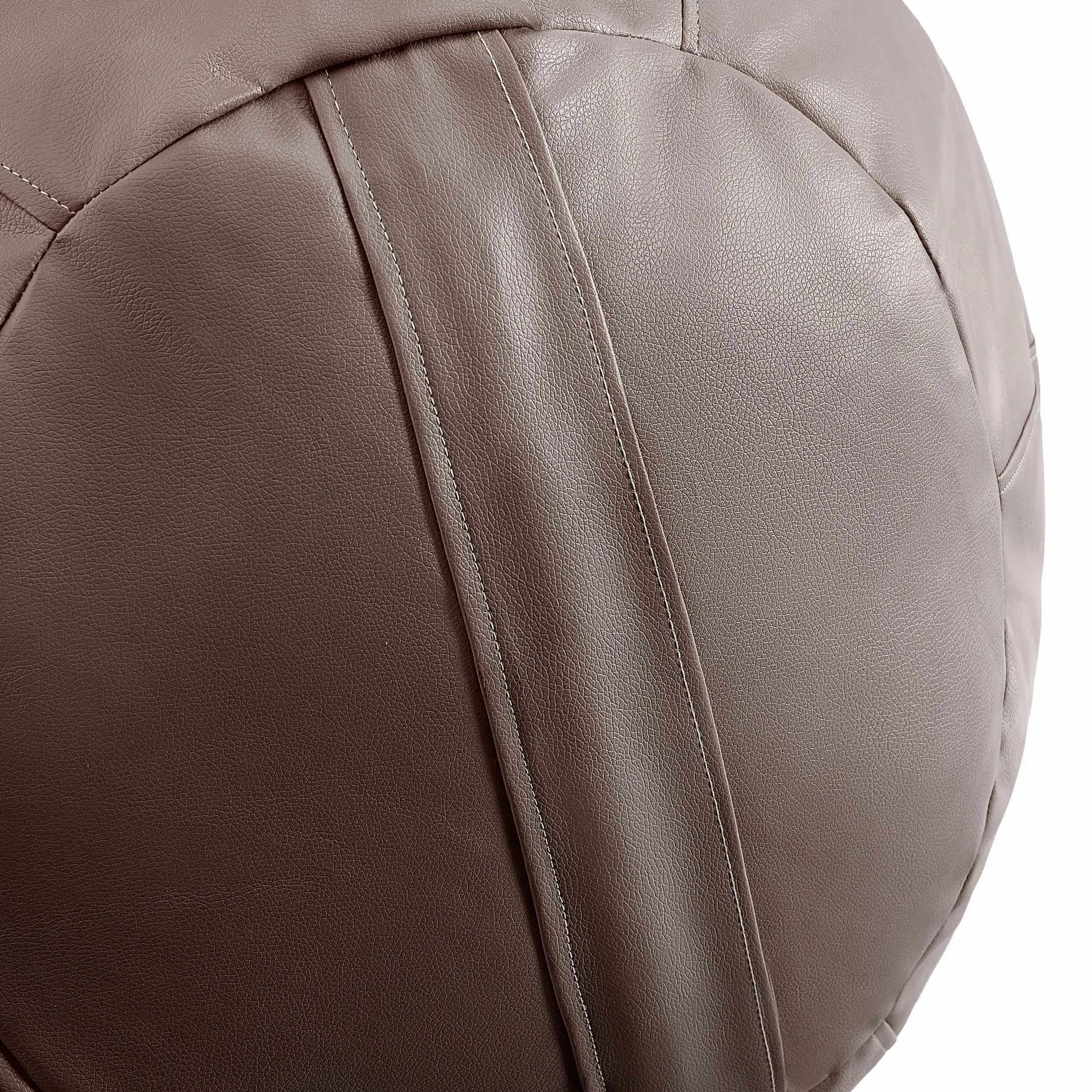 Puff Pera de auténtico tamaño XXL 120 cm de Alto y 70 cm de diámetro. Hecho de Polipiel para Interiores y Exteriores. (Chocolate)