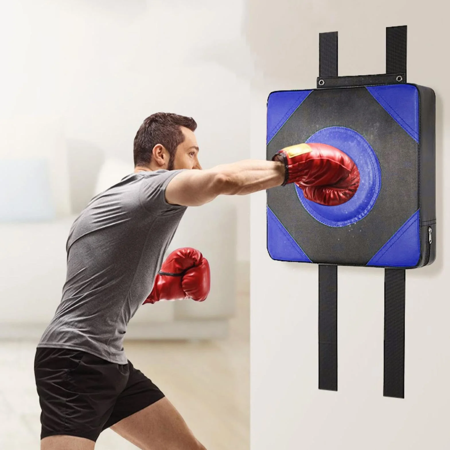 Almohadilla de Boxeo para Pared, Saco de Boxeo Montado, Objetivo de Entrenamiento de Cuero PU