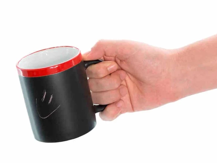 DISOK Lote de 30 Tazas Pizarra Cerámica Ideales para Desayuno, en Caja de Regalo. Tazas Infantiles para Colorear