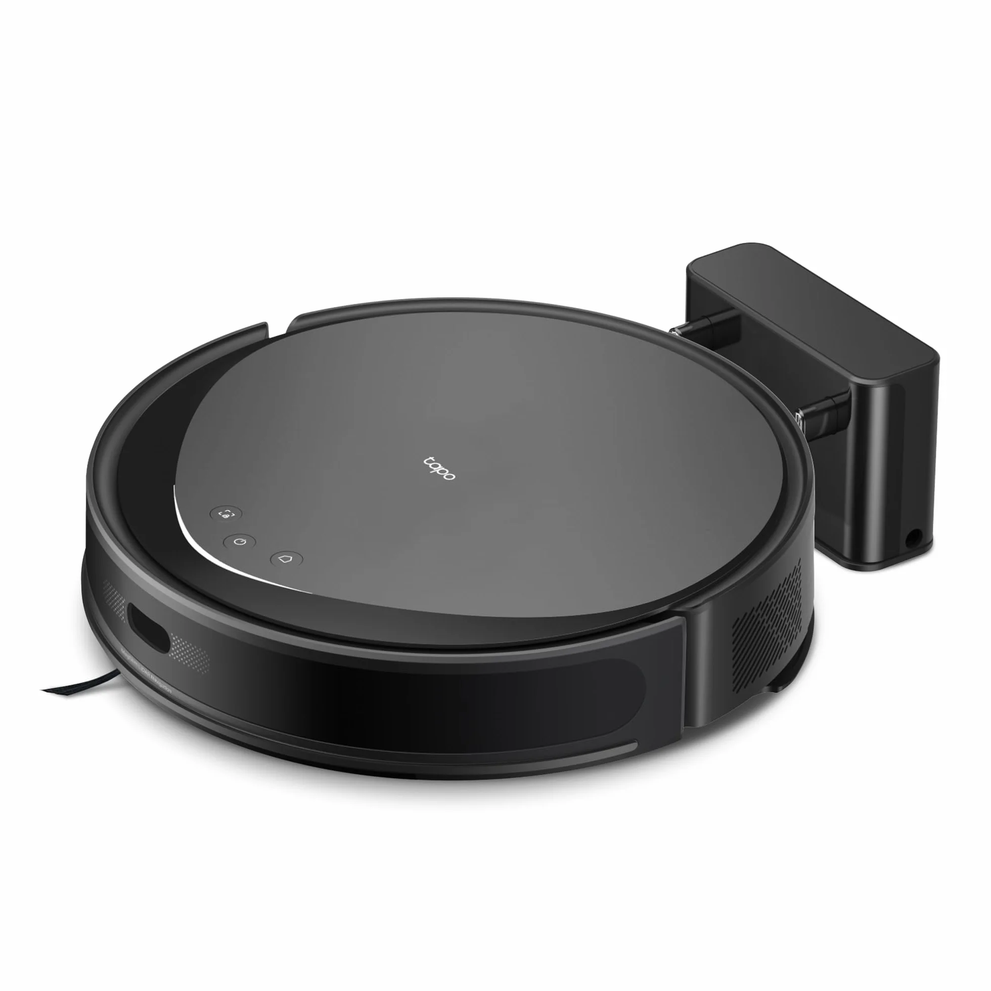 Tapo RV20 MAX – Robot Aspirador y Friegasuelos 4 en 1, Ultrasucción 5300Pa, Navegación LiDAR MagSlim, Limpieza Inteligente IQ+, Diseño Ultrafino 83mm, Limpieza Personalizable con App, Alexa y Google