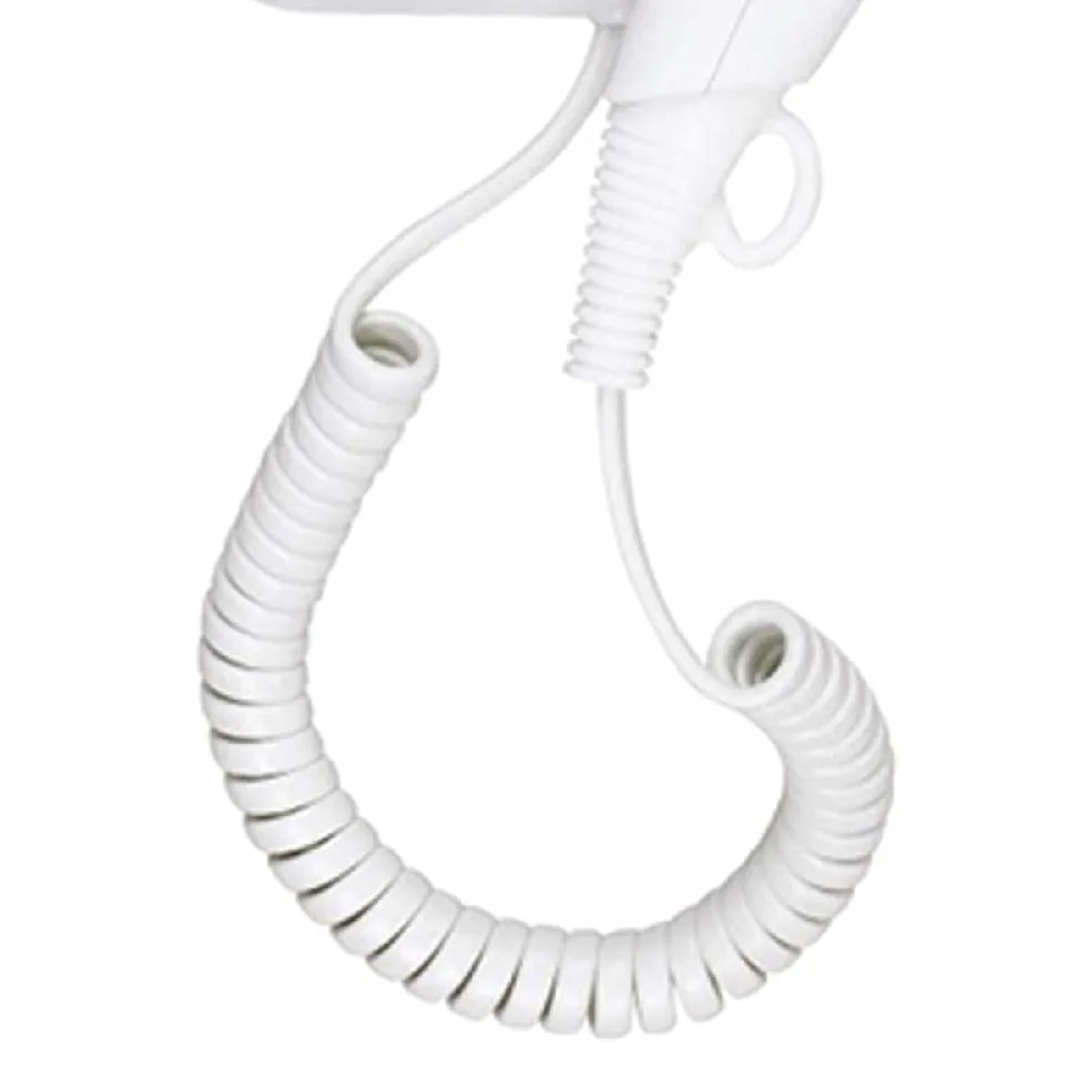 HAEGER HOTEL DRYER - Secador de Pelo con Soporte Pared, 1200W de potencia, 1 velocidades - tomada elétrica internacional, 1 Velocidad y 1 nivel de temperatura