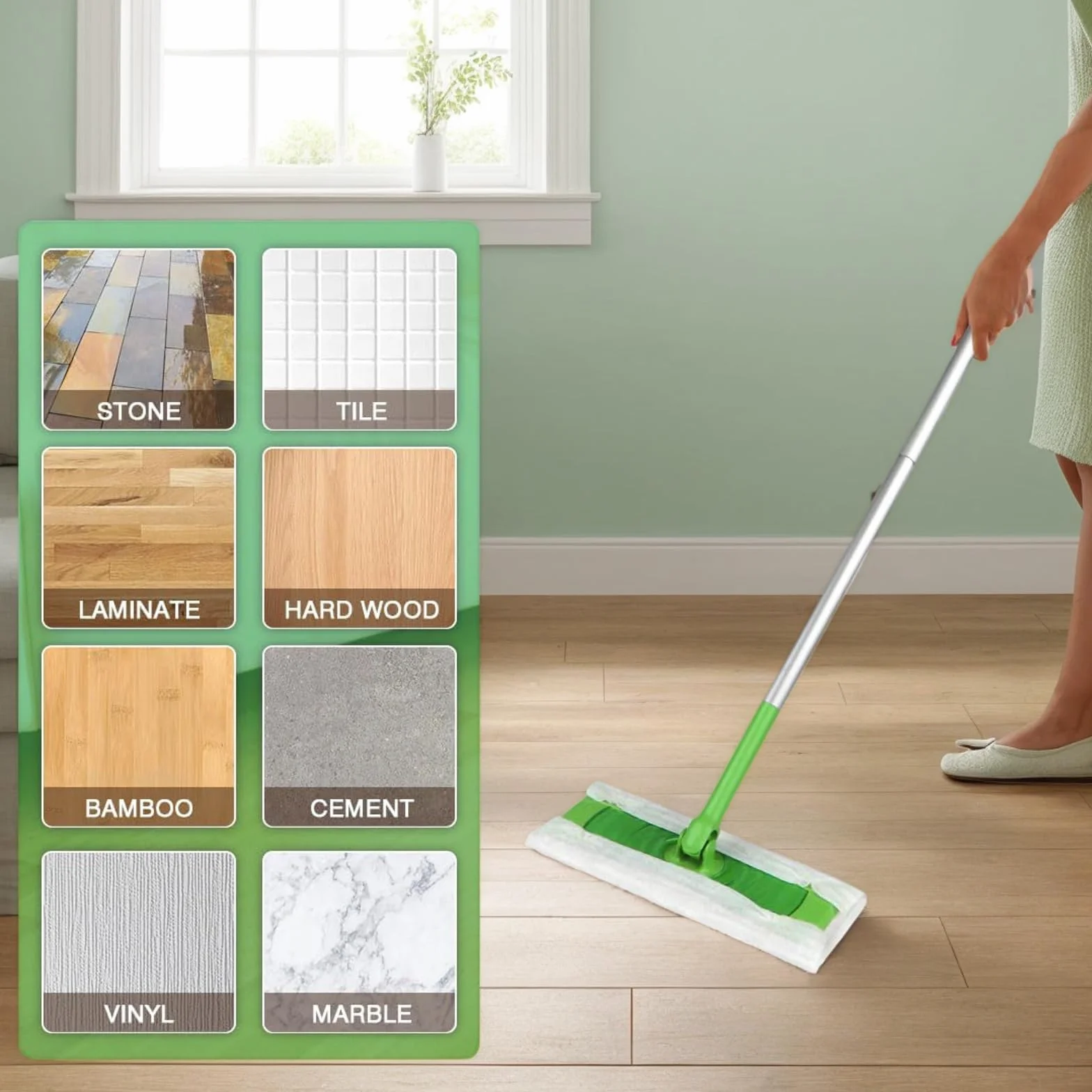 64 paños de limpieza en seco, compatibles con Swiffer Sweeper, recambios de plumero desechables, almohadillas para fregar y limpiar el suelo para una limpieza rápida y fácil