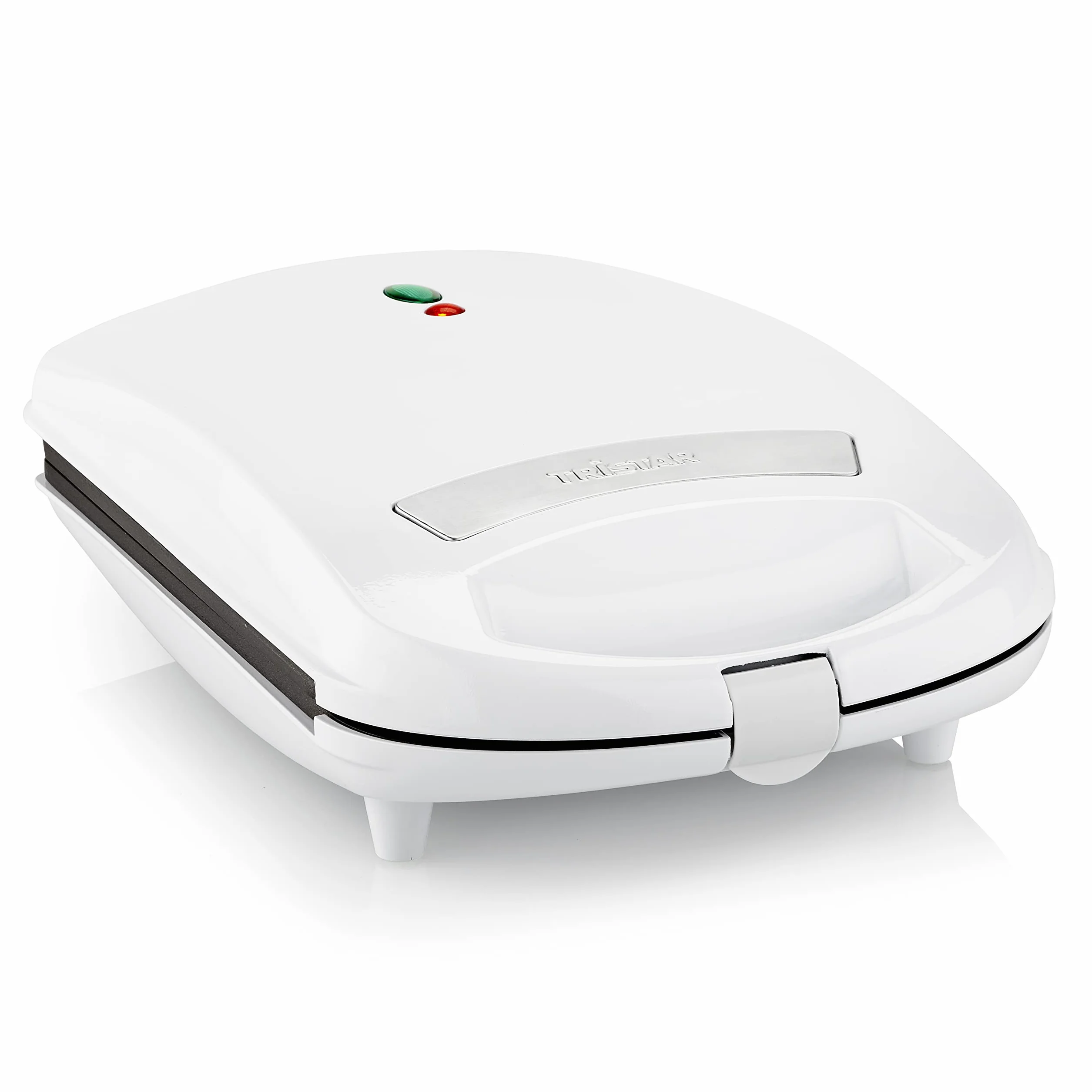 Tristar SA-3065 Sandwichera XL para 4 sándwiches, 1300 W, 26 x 24 cm, Negro/Blanco