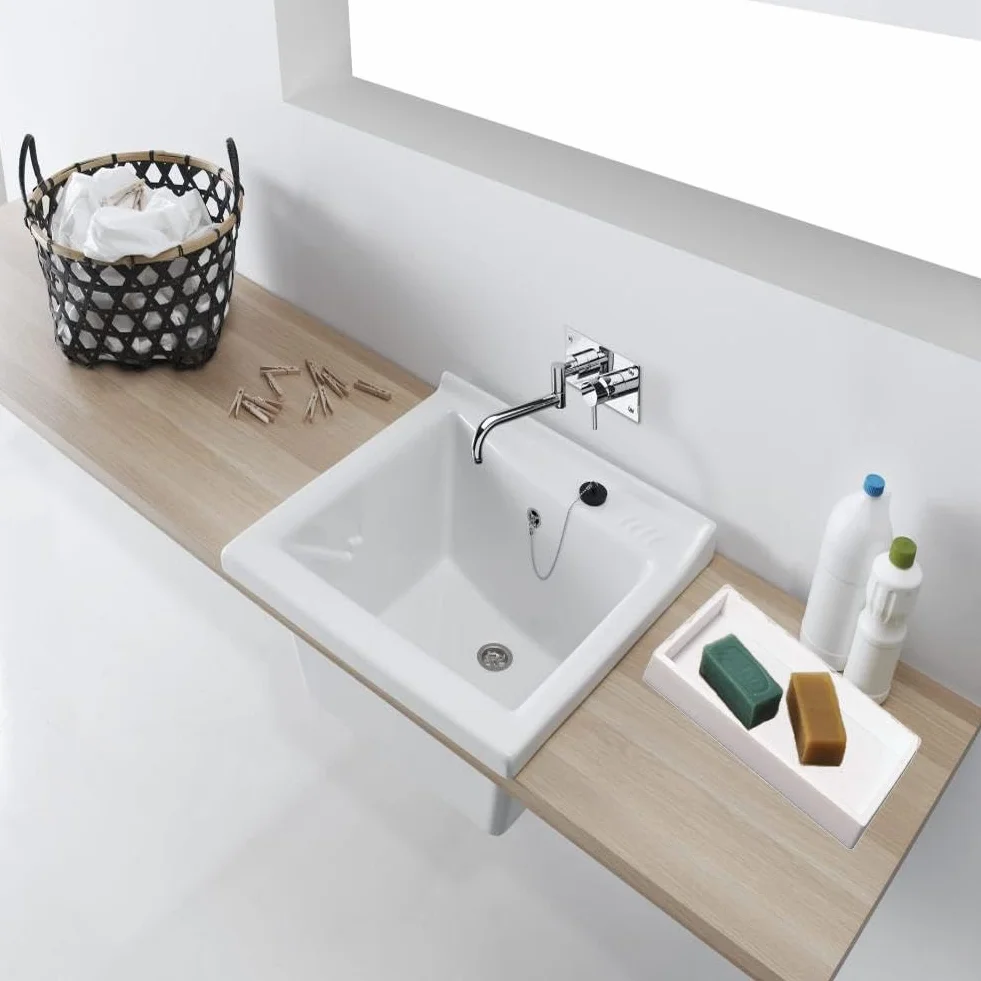 Bandeja Organizadora para Baño, Rectangular de Silicona, Almacenamiento para Fregadero de Cocina Y Baño, Blanco, DCDV34