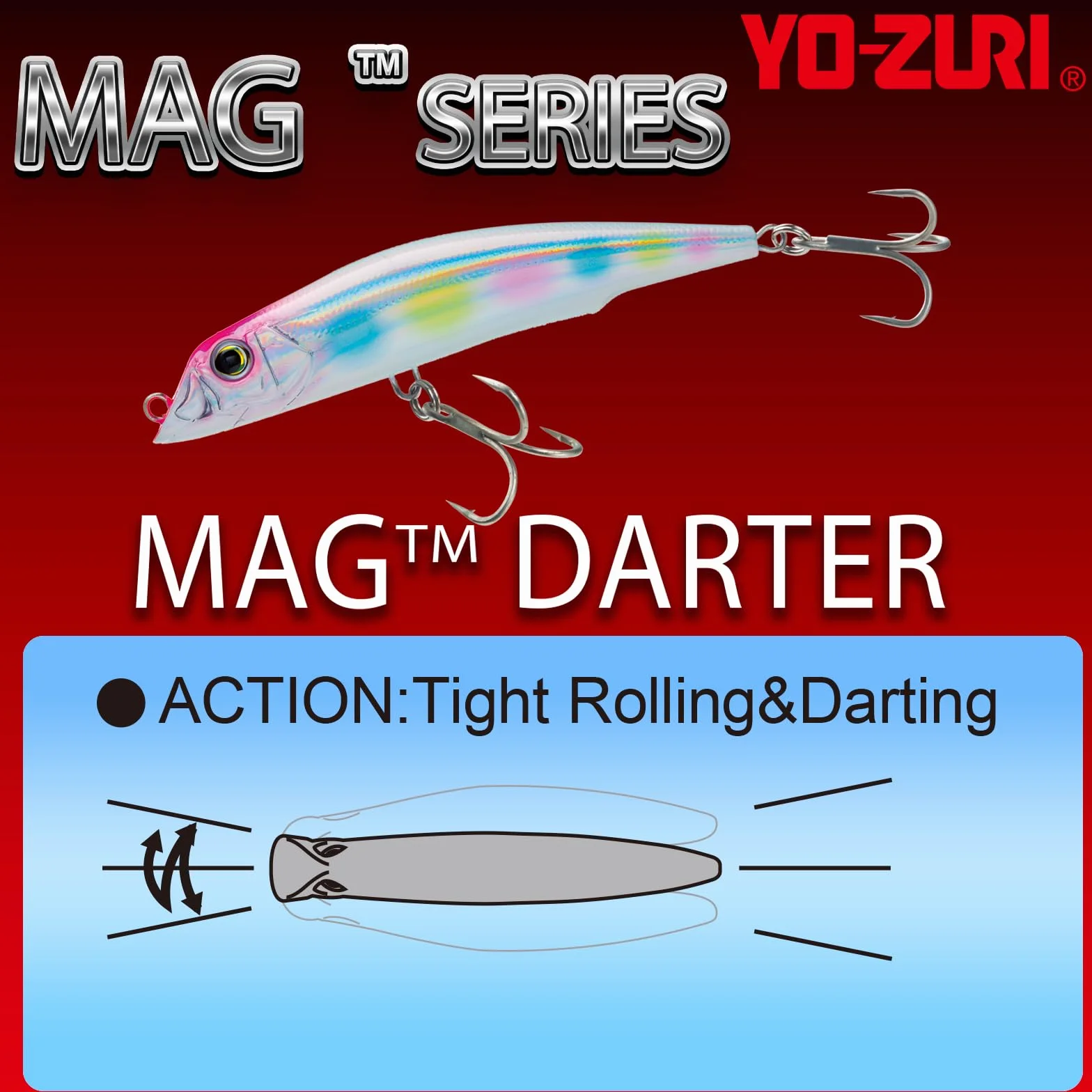 Yo-Zuri Mag Darter Señuelo Flotante para Buzo