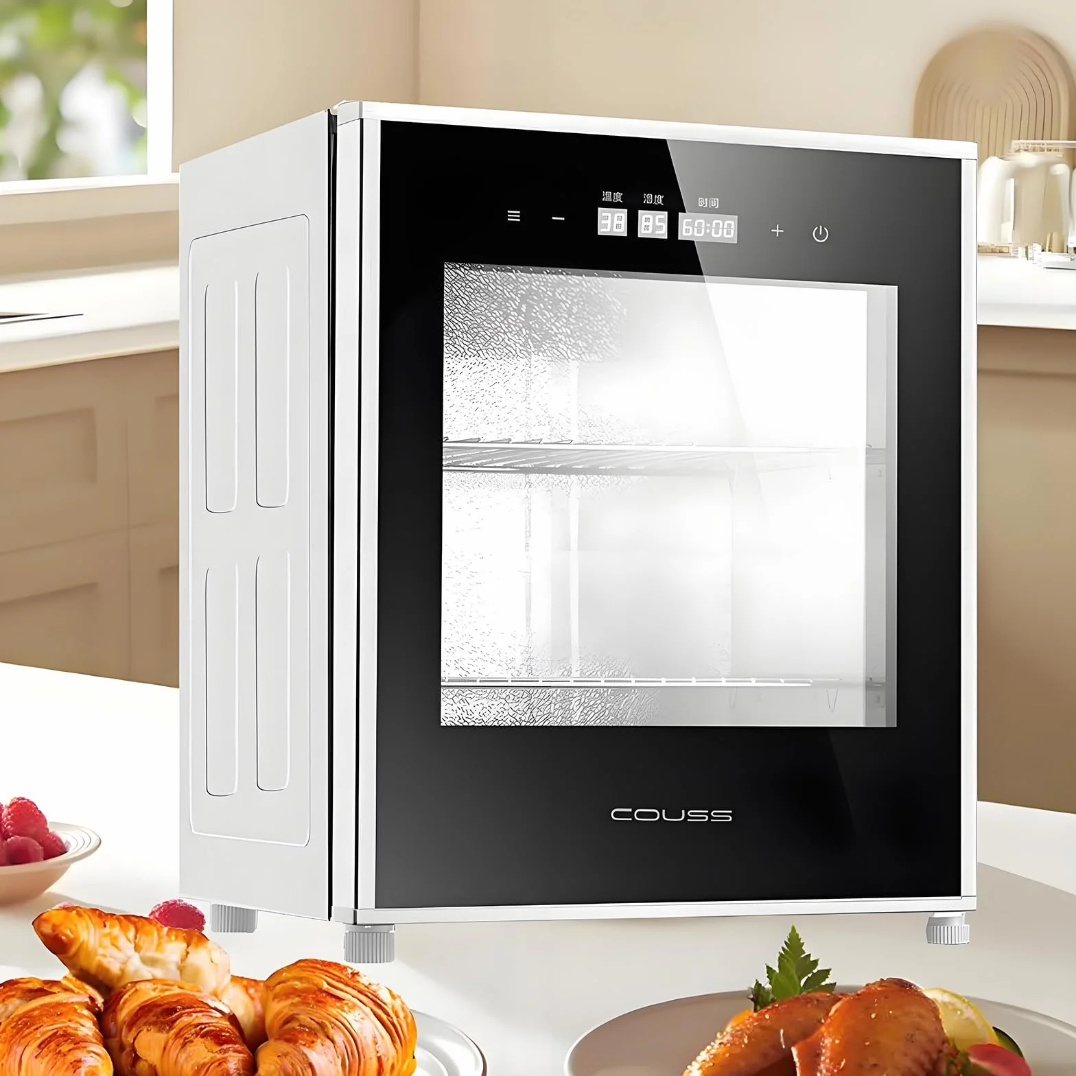 Fermentadora eléctrica de Masa de 40 L, para Cocina, Yogur, Pan y fermentación (20-50 °C) con Control de Humedad y Temperatura, de Alta eficiencia para Uso doméstico