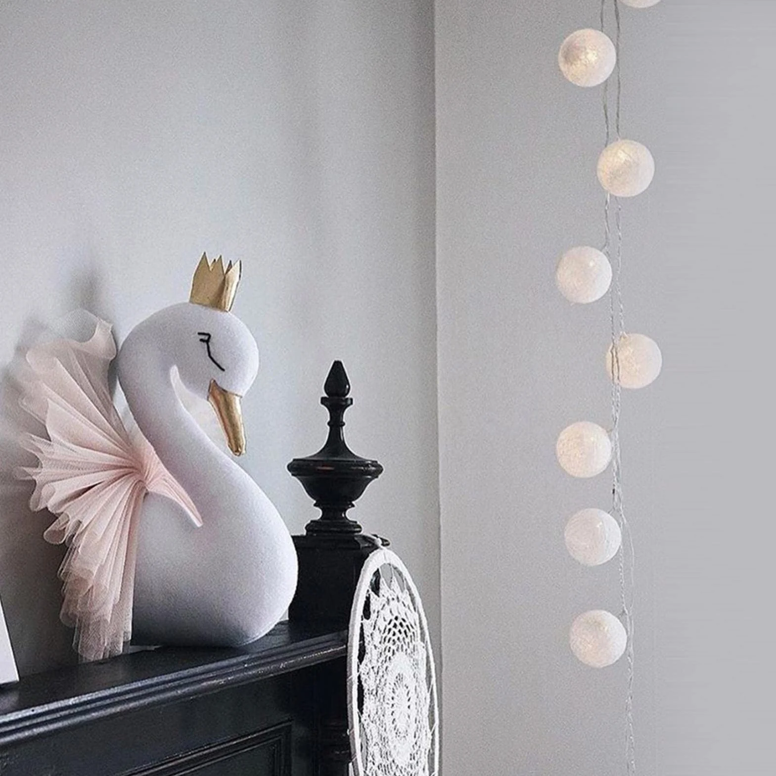 Cabeza Animal Pared Infantil Cisne Decoración Colgar Pared Decoración Habitación Niño Peluches para Los Niños Regalo Cumpleaños