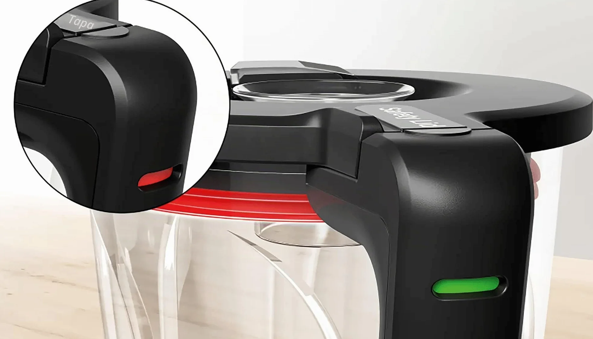 Bosch - Batidora de Vaso VitaPower, 1200 W, 1.5 litros, Jarra de cristal ThermoSafe, Cuchillas EasyClick, Programas Automáticos, Acero y Negro, MMB6382M
