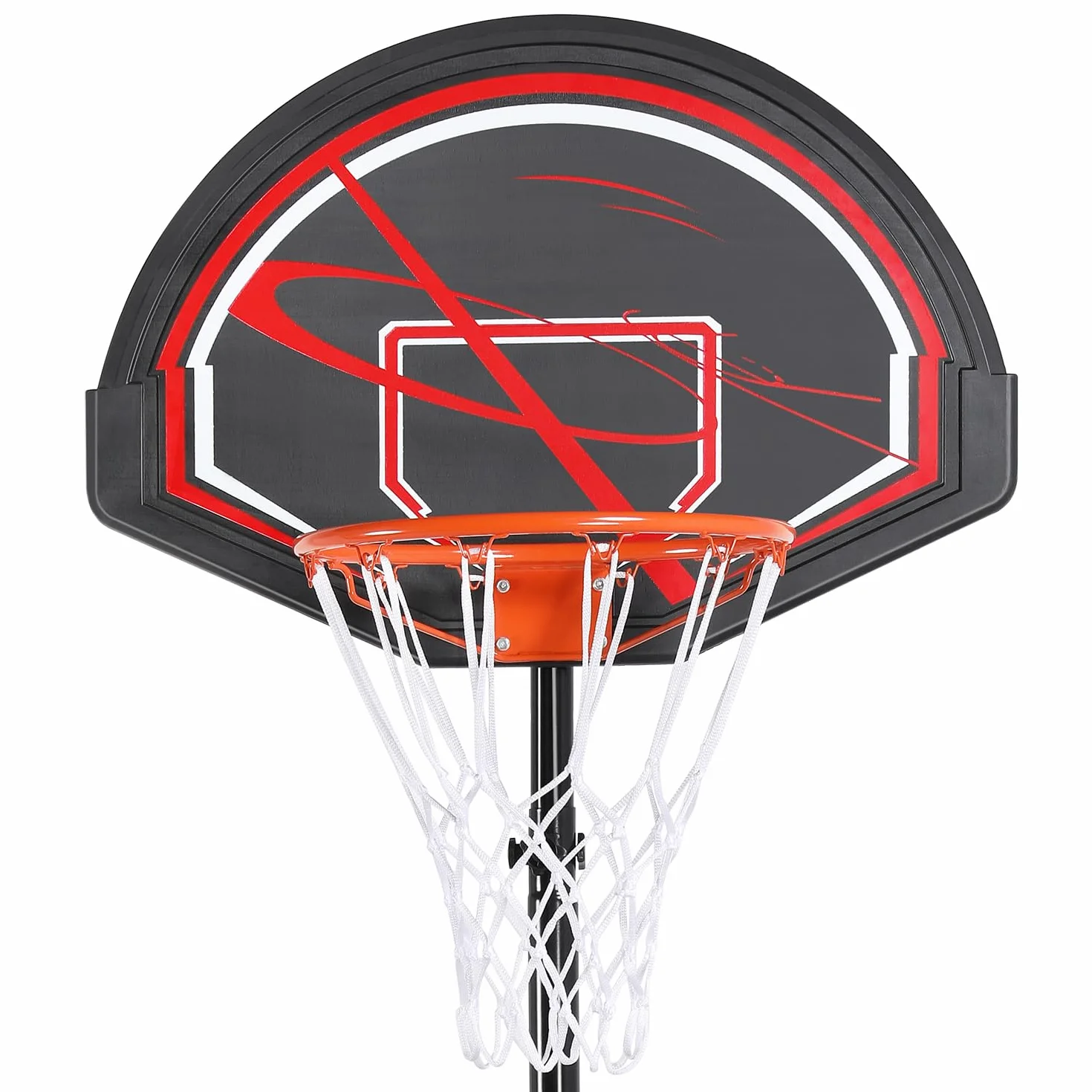 Yaheetech Canasta de Baloncesto Exterior Ajustable 170-230cm Móvil con Ruedas para Adulto Niños