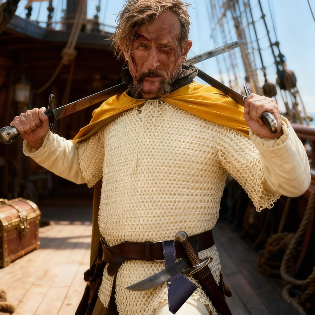 Portador de Cinturón de Cuero para Espadas Medievales Funda de Espada Vikingo Cosplay Halloween
