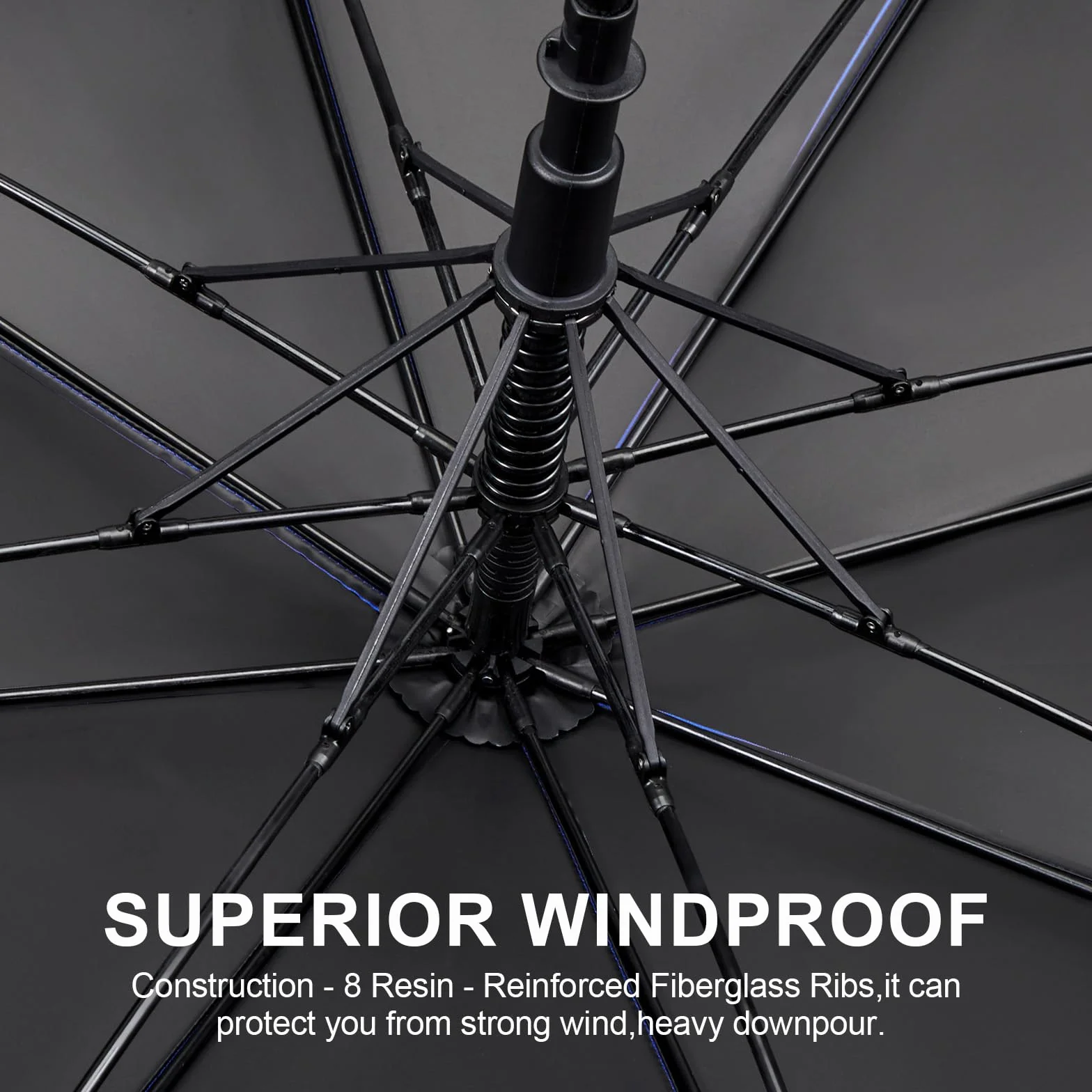 G4Free Paraguas de Golf 54 Pulgadas Protección UV Apertura Automática Ventilado Doble Techo Extragrande A Prueba de Viento