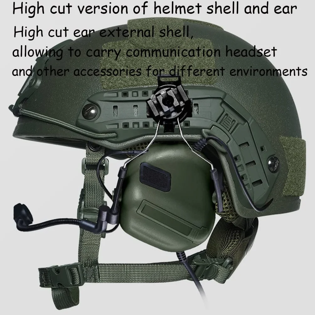 Táctico NIJ IIIA Estándar Kevlar Negro Ejército Rápido A Prueba De Balas Casco Balístico Militar, con Un Peso De 1,45 Kg, con Bolsa De Almacenamiento Casco (Color : G)
