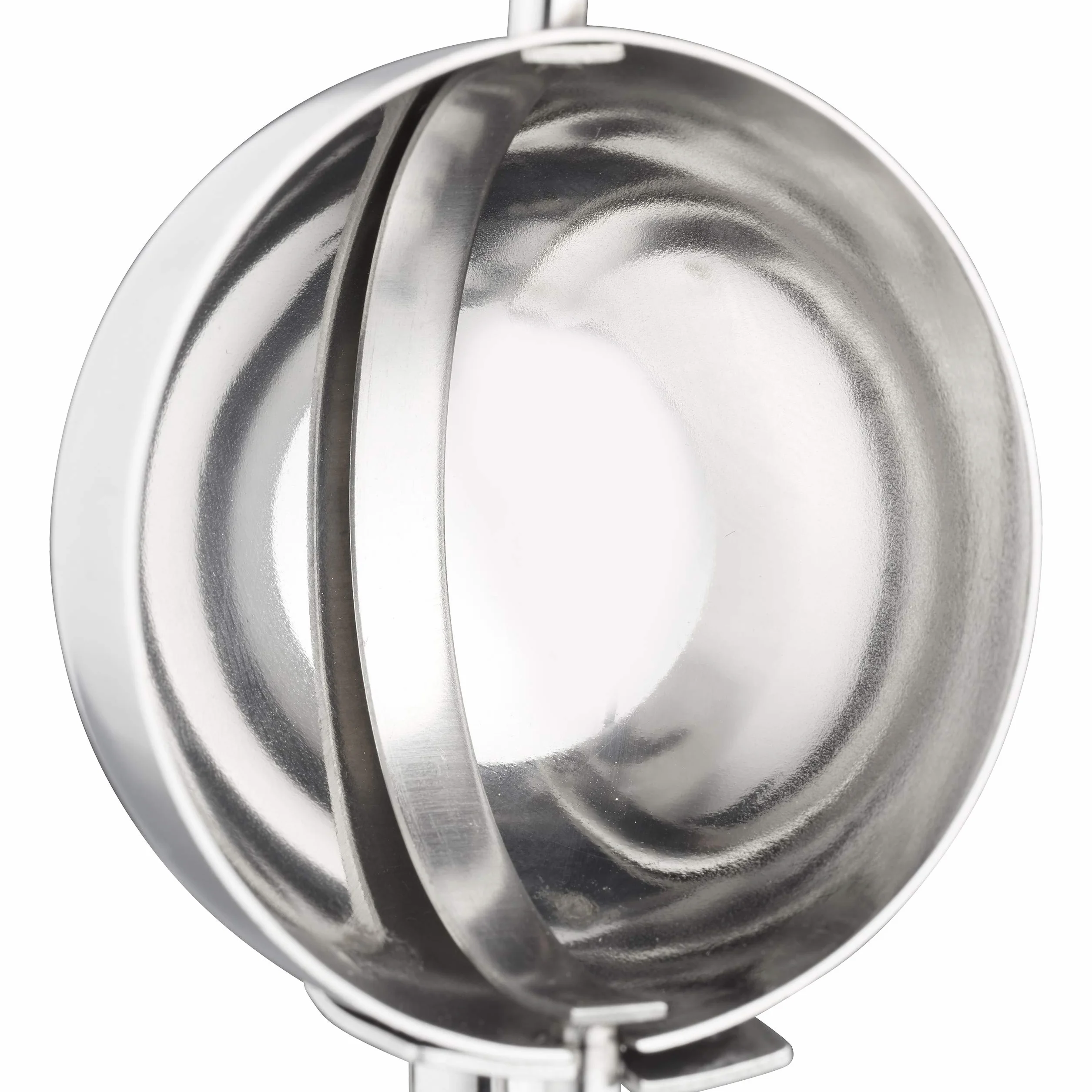 Relaxdays Cuchara Helado con Disparador para Bolas de Helado, Fruta y Masa de Galletas, Acero inoxidable, Plateado, ∅ 39 mm
