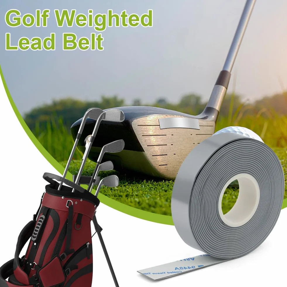 flintronic Cinta De Plomo Adhesiva, Cinta De Plomo de Alta Densidad de Corte Gratuito, 2/3 Gramos por Pulgada, Cinta de clomo Golf, para Pesca Tenis Raqueta Pickleball Paleta de Bádminton