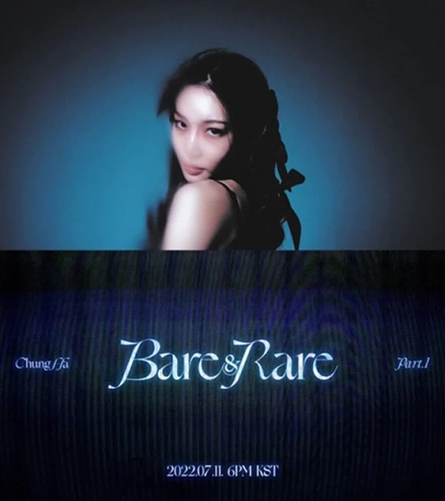 Chung HA - Bare & Rare (segundo álbum de estudio) álbum+Pre-Order Limited Benefits+Culturekorean Gift (pegatinas decorativas, tarjetas de foto)
