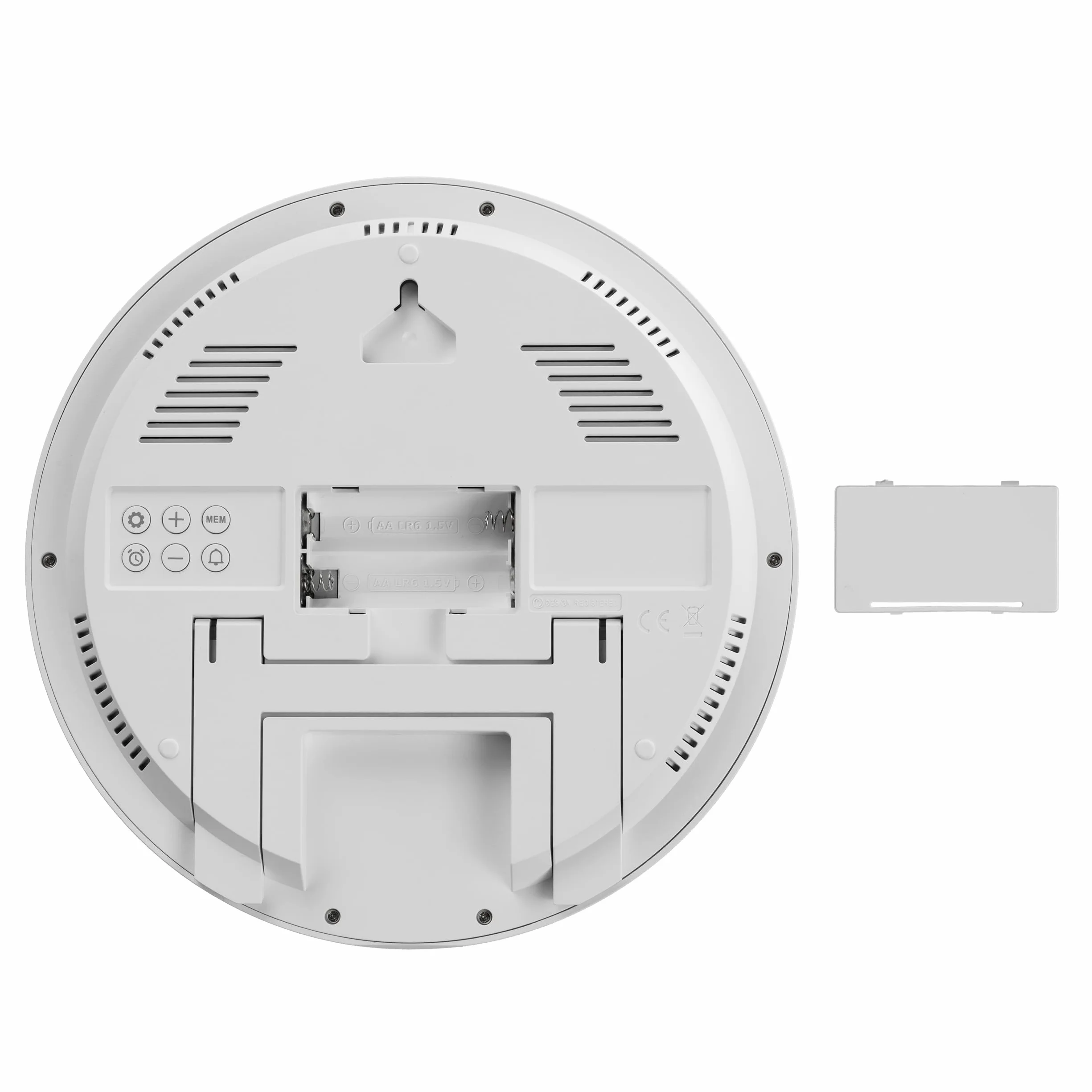 Kienzle Reloj de Pared y sobremesa radiocontrolado Temperatura Pantalla 18,7 cm Hora DCF Fecha 2 alarmas repetición Blanco