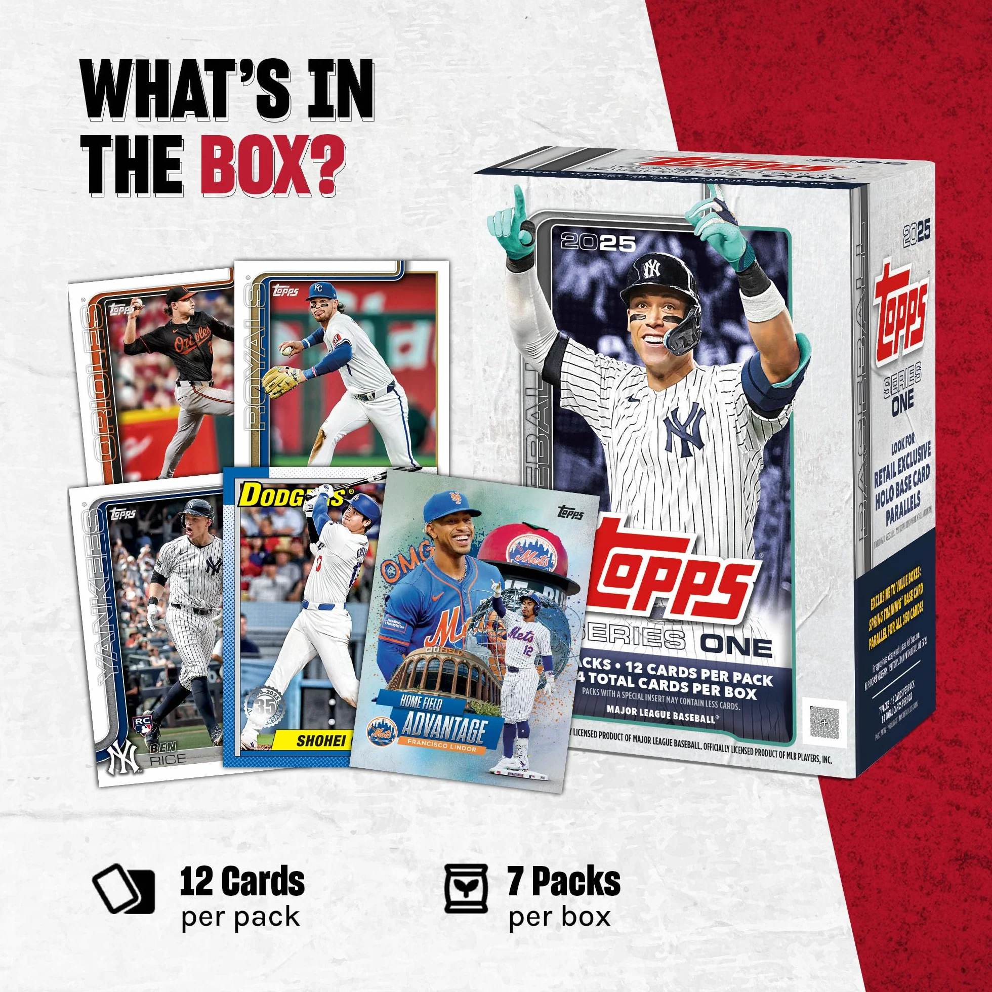 Topps 2025 Baseball Series 1 Caja de Valor sellada de fábrica