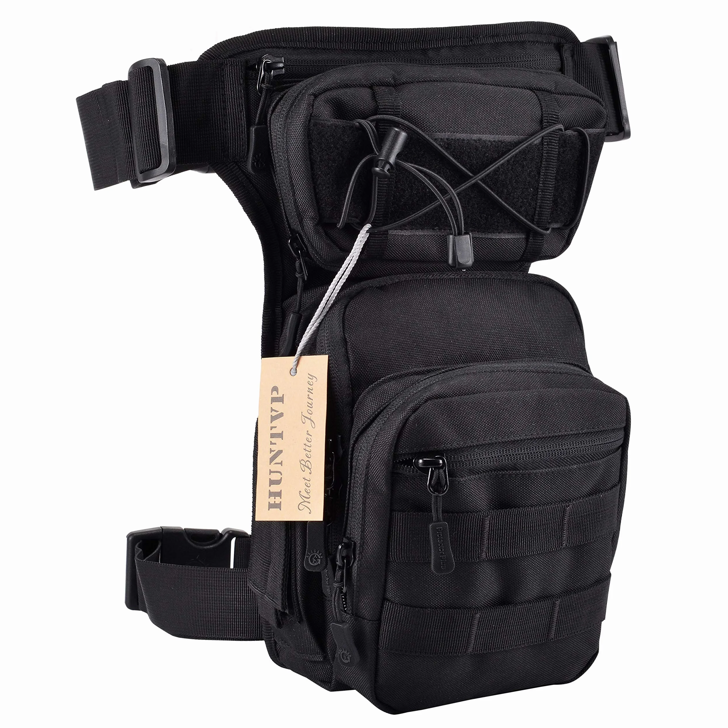 Huntvp Pernera Moto Militar Bolsa Pierna Impermeable para Caza Senderismo Ciclismo